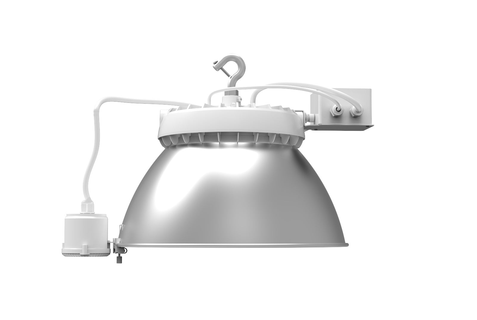 Aries 100W LED UFO High Bay Light – 15,000 Lumens, 4000K, White Finish – Energy-Efficient Industrial Lighting