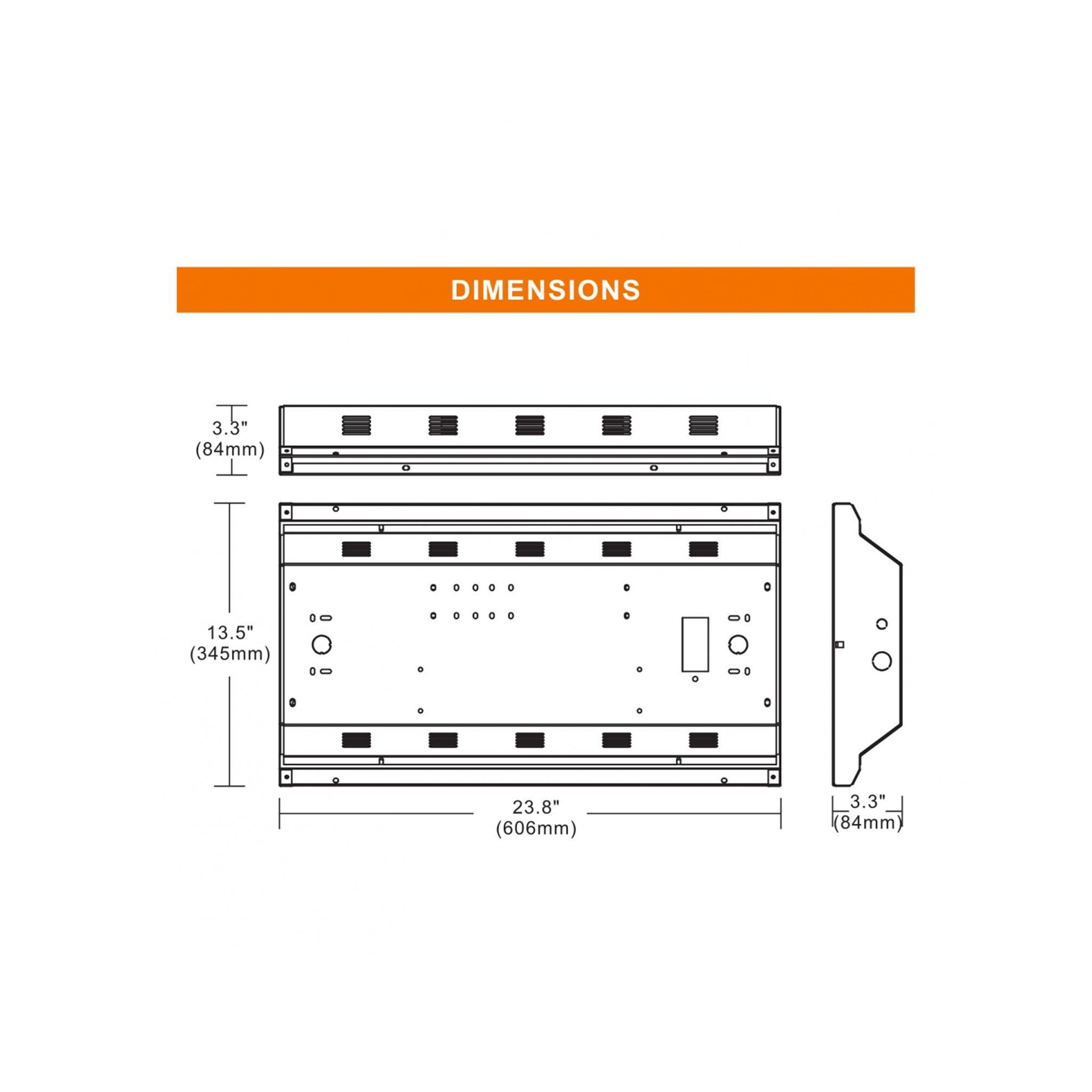 2FT Linear High Bay, 145W, 21,378 Lumens, 120-277V, 5000K