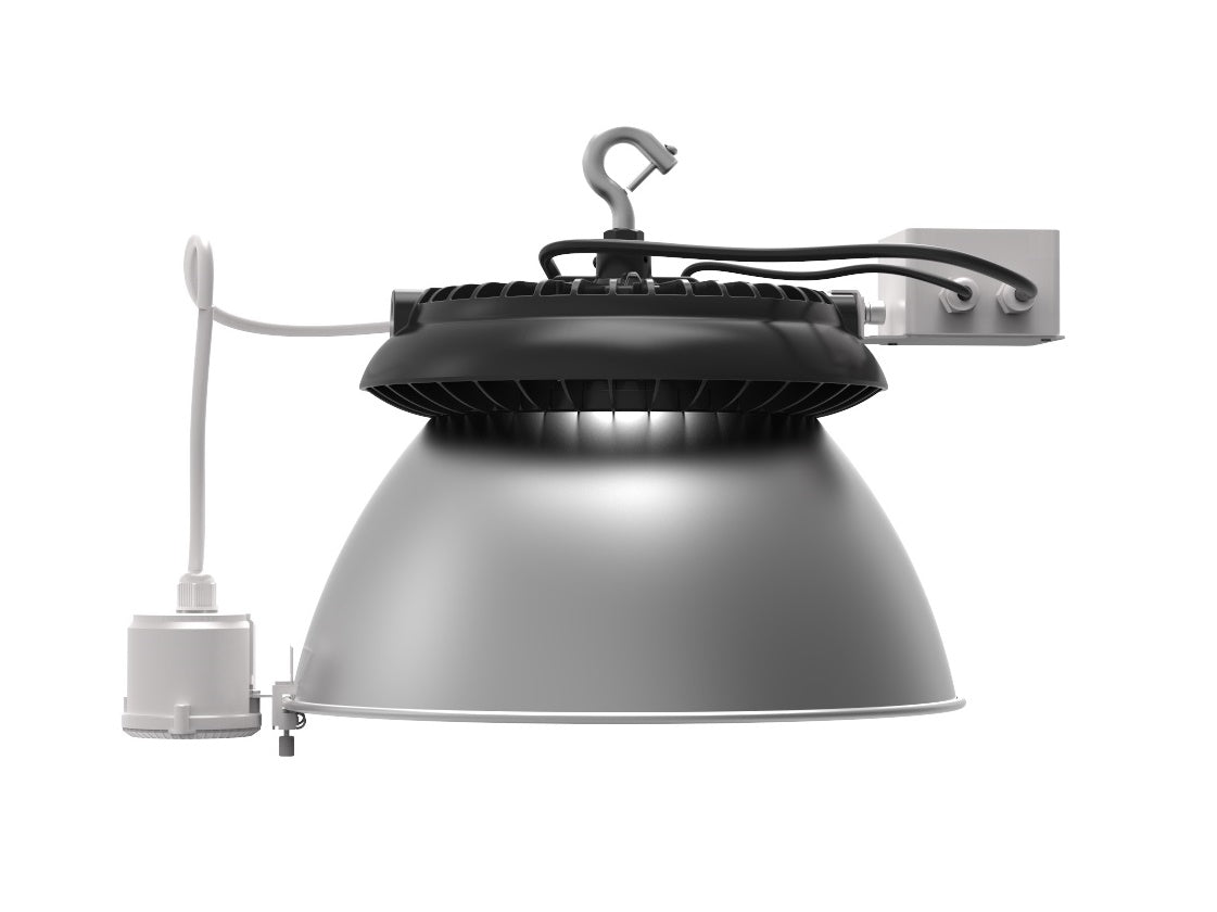 150W LED UFO High Bay Light – 22,500 Lumens, 4000K, Black Finish, UL & DLC 5.1 Certified
