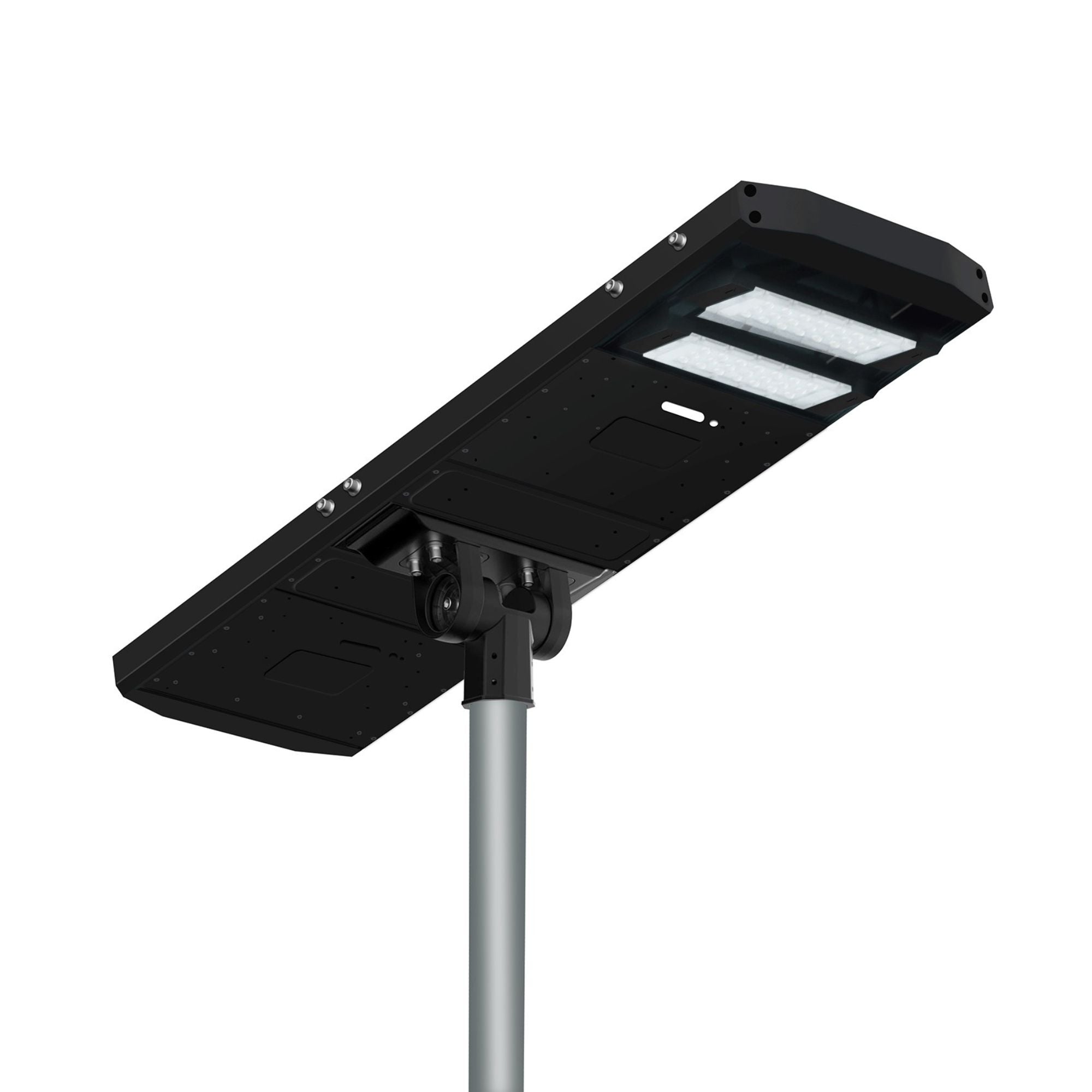 LED Solar Pathway And Street Light with 55W Solar Panel and Remote Control - 12,000 Lumens