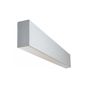 4 Foot LED Linear Pendant Downlight, 26, 38 or 45 watt, White Finish