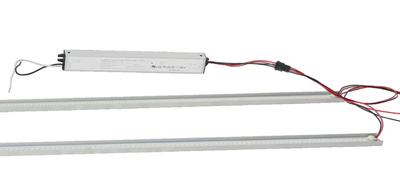 2 FOOT LED MAGNETIC STRIP RETROFIT KIT FOR LINEAR FIXTURES, 25 WATT, 120-277V, 3250 LUMENS, 4000K OR 5000K