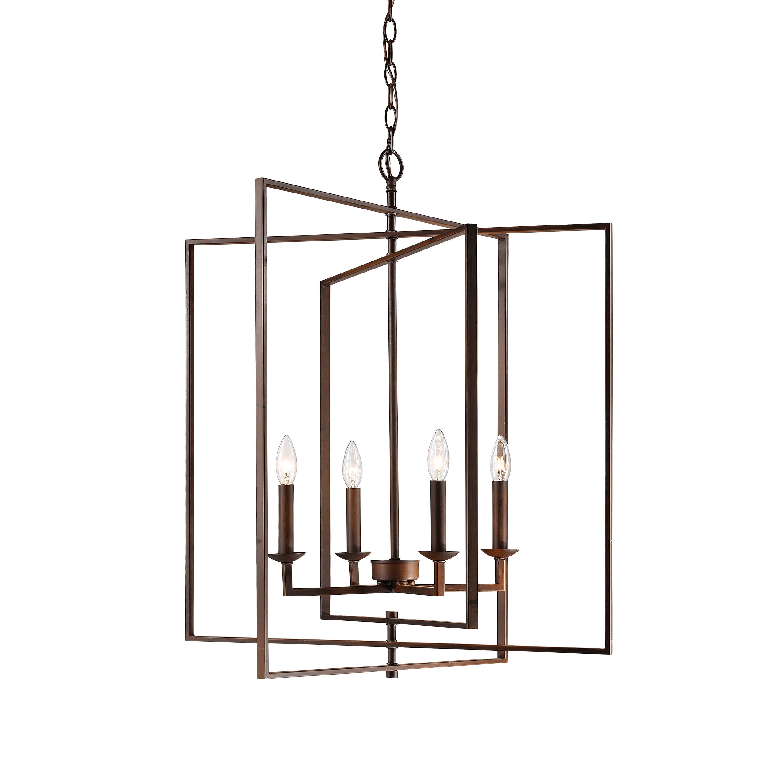 Millennium Lighting 4 Light Pendant, Rubbed Bronze Finish