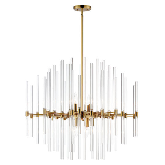 29" Divine 8-Light Pendant, 480W, 120V, Polished Nickel or Heritage Finish