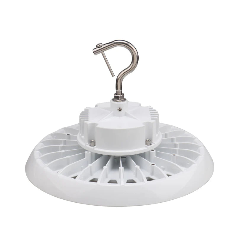 240W LED UFO High Bay Light - 34,320 Lumens, High Voltage, Hook Mount, IP65, UL & DLC 5.1 Certified