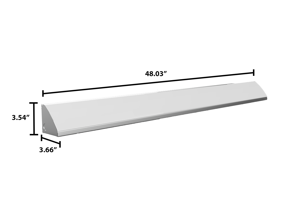 4 Foot LED Stairwell Light, 4600 Lumen Max, Wattage and CCT Selectable, 120-277V