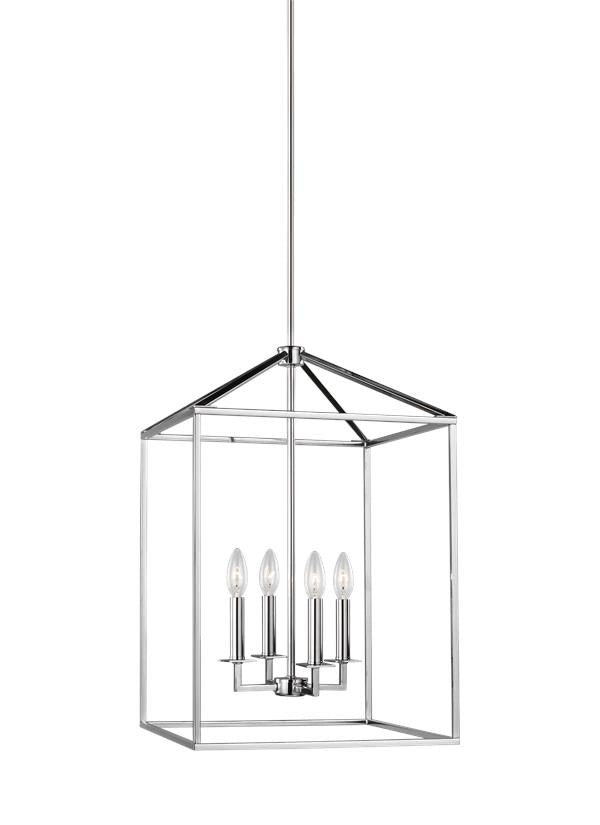 Perryton Collection - Medium Four Light Hall / Foyer | Finish: Chrome - 5115004EN-05