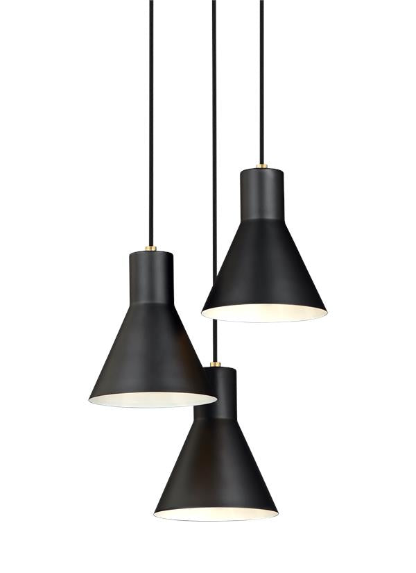 5141303EN3-848, Three Light Cluster Pendant , Towner Collection
