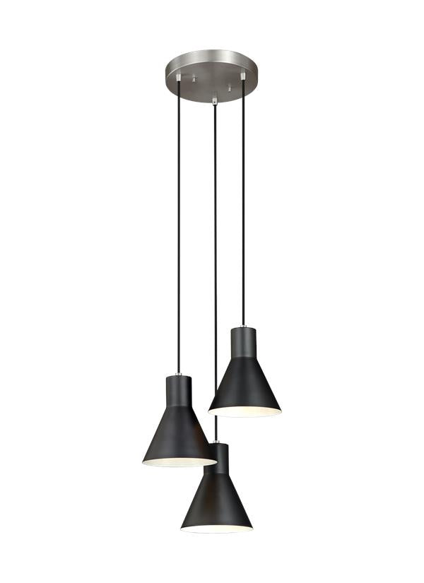5141303EN3-848, Three Light Cluster Pendant , Towner Collection