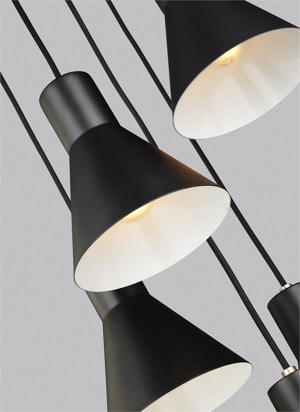 5141305EN3-848, Five Light Cluster Pendant , Towner Collection