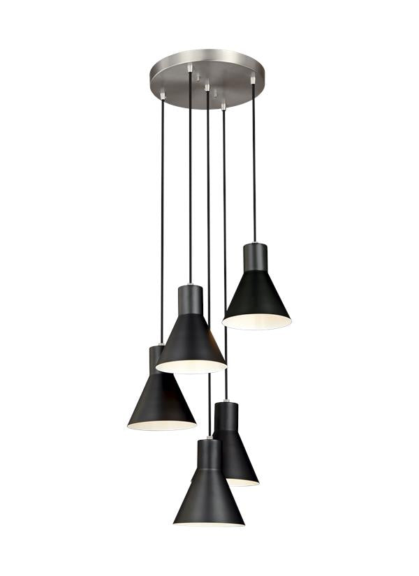 5141305EN3-848, Five Light Cluster Pendant , Towner Collection