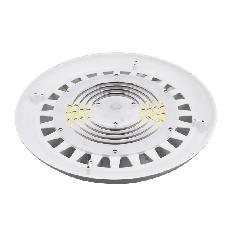 240W LED UFO High Bay Light - 34,320 Lumens, High Voltage, Hook Mount, IP65, UL & DLC 5.1 Certified