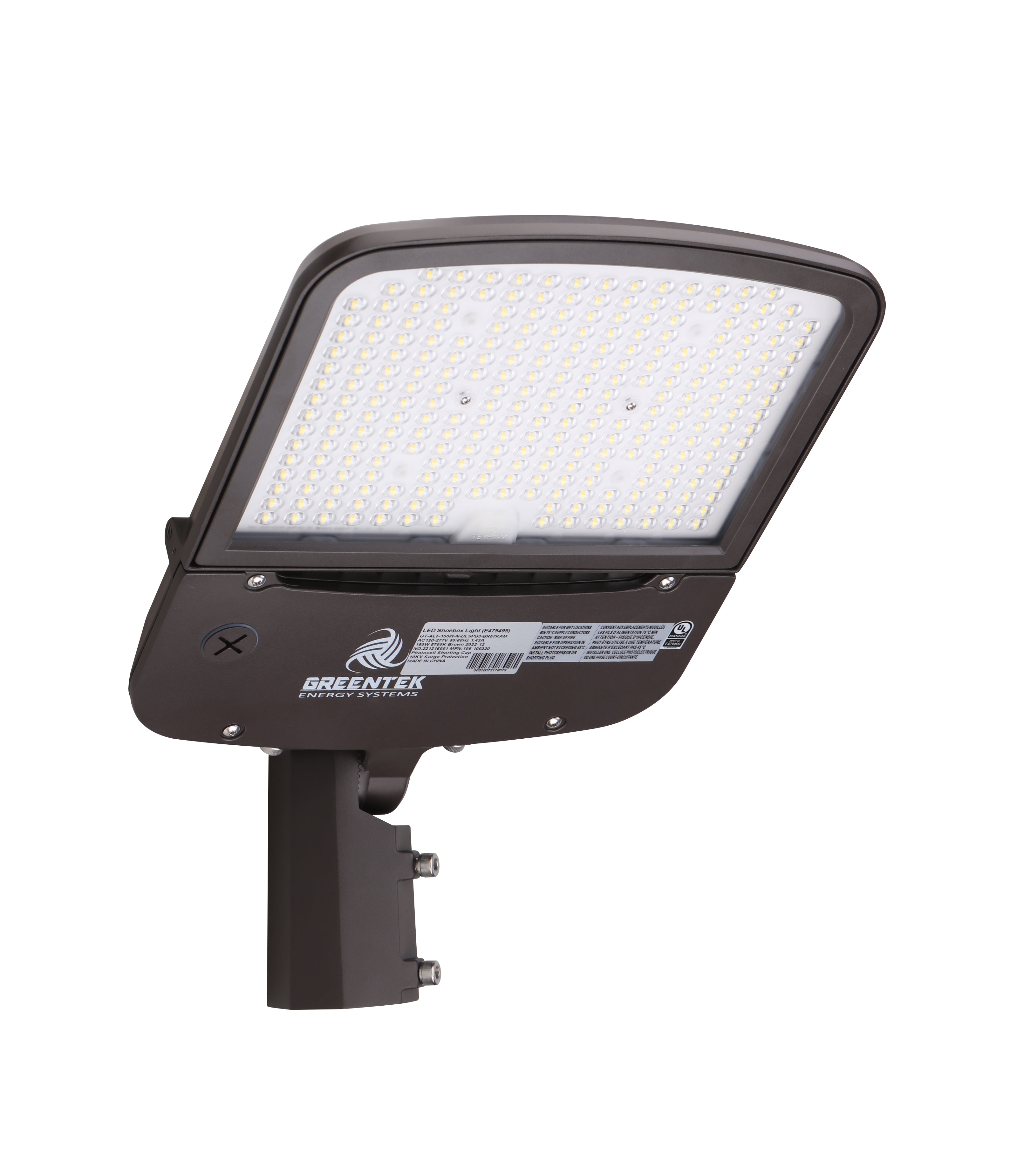LED Street Light - 100W - 14,200 Lumens - Shorting Cap - Slip Fitter Mount - AL5 Series - UL+DLC 5.1