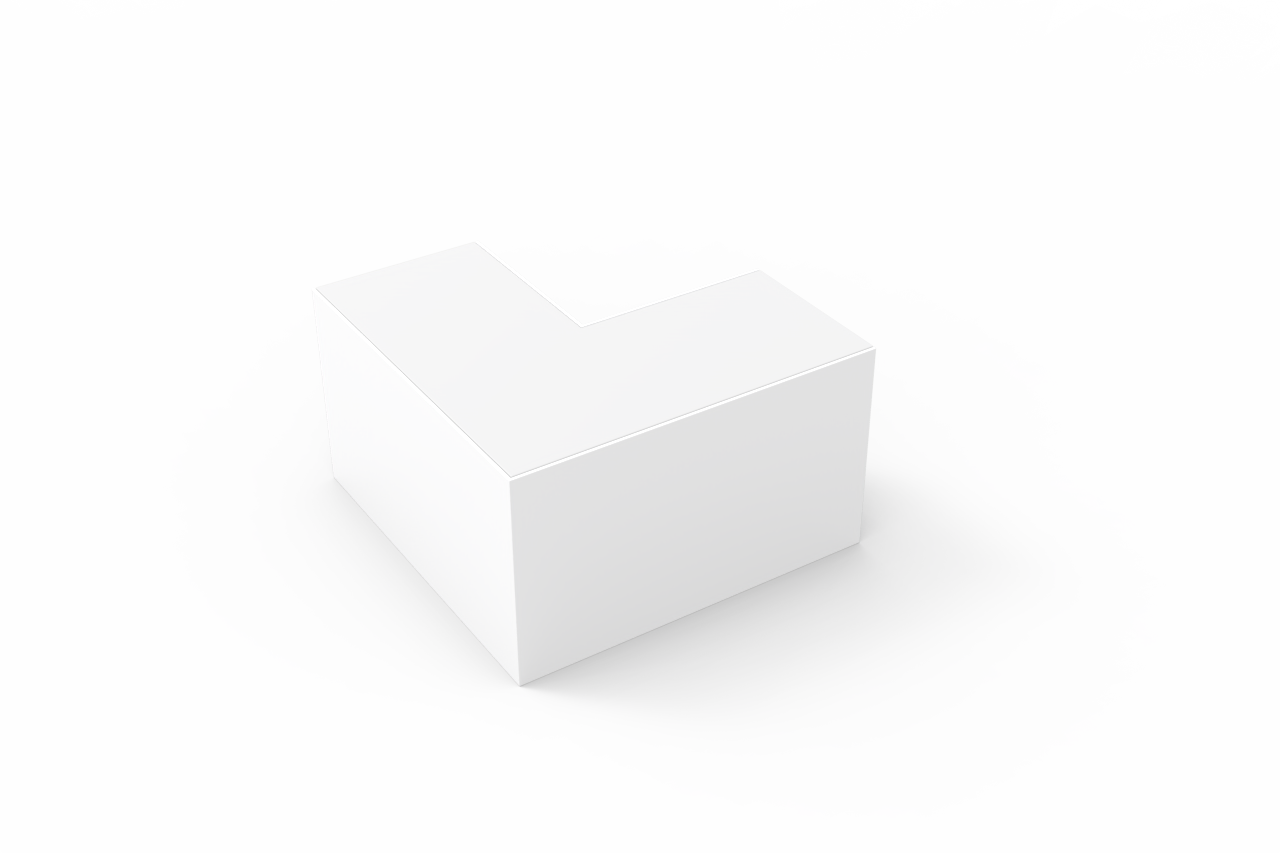 G2 L Shape Linear Architectural Beam Connector, White or Black Finish