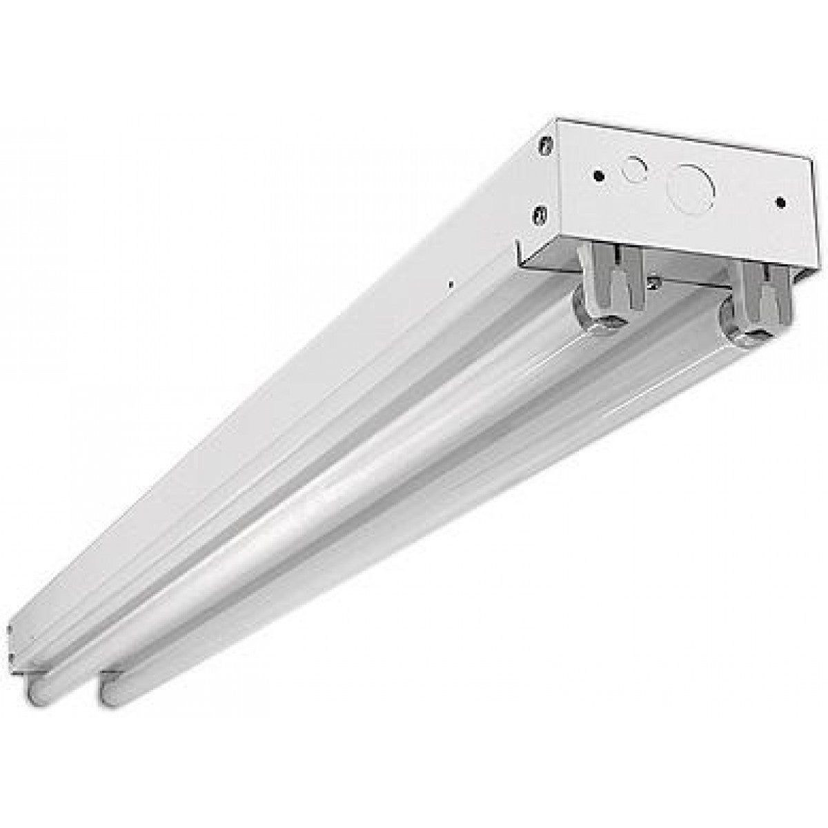 2' 2 Lamp Strip Fixture, 2 Lamp, 17 Watt T8, No Reflector, 120-277 Universal