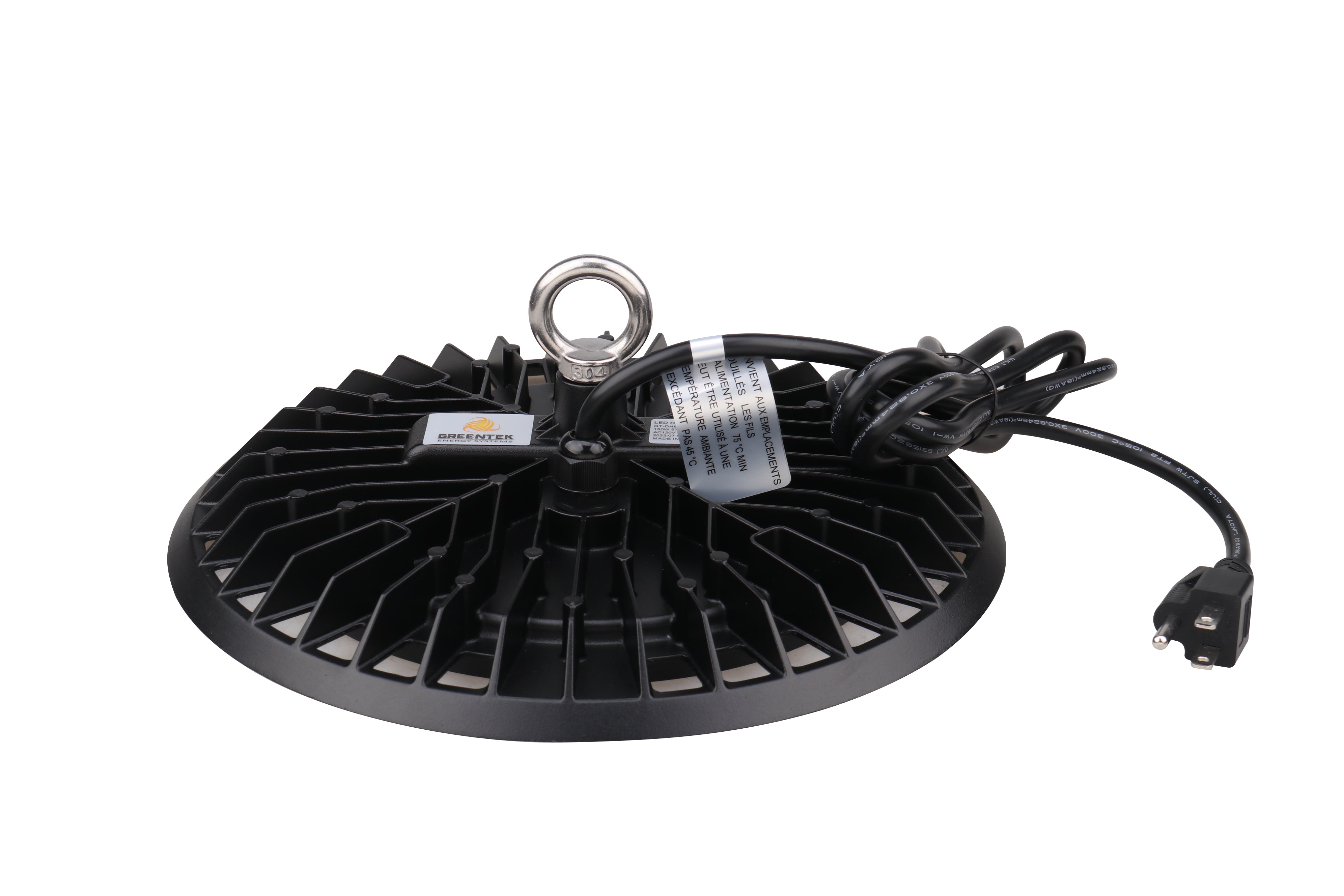 100W Slim UFO LED High Bay Light – 11,000 Lumens, 5000K/4000K, IP65, Dimmable, UL & DLC Listed