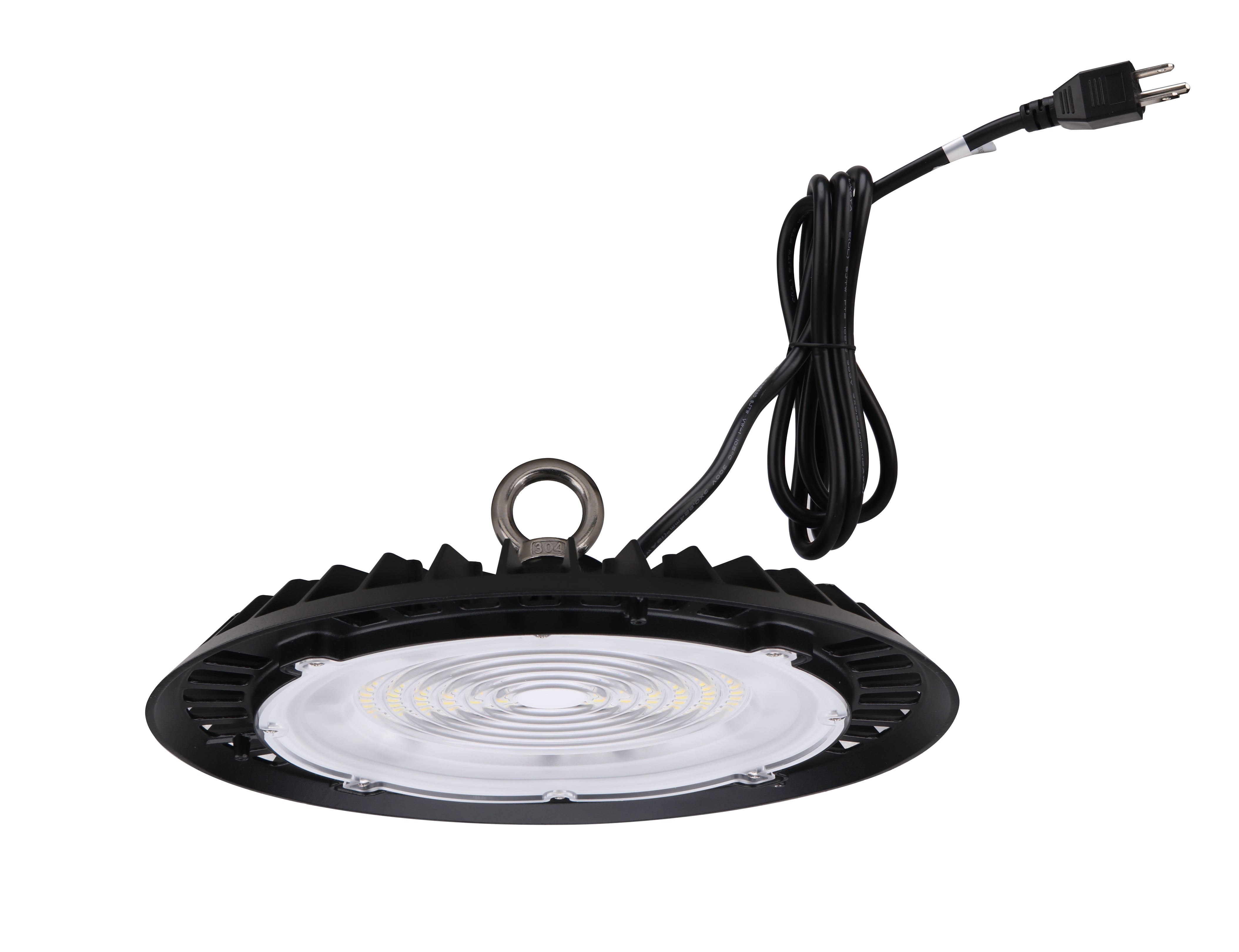 100W Slim UFO LED High Bay Light – 11,000 Lumens, 5000K/4000K, IP65, Dimmable, UL & DLC Listed