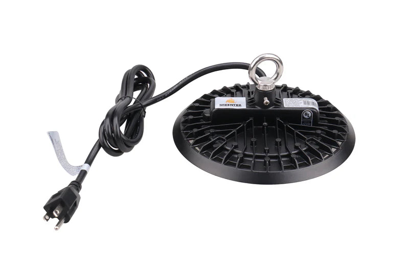 80W Slim UFO LED High Bay Light – 8,800 Lumens, Hook Mount, Warehouse & Industrial Lighting, UL Listed