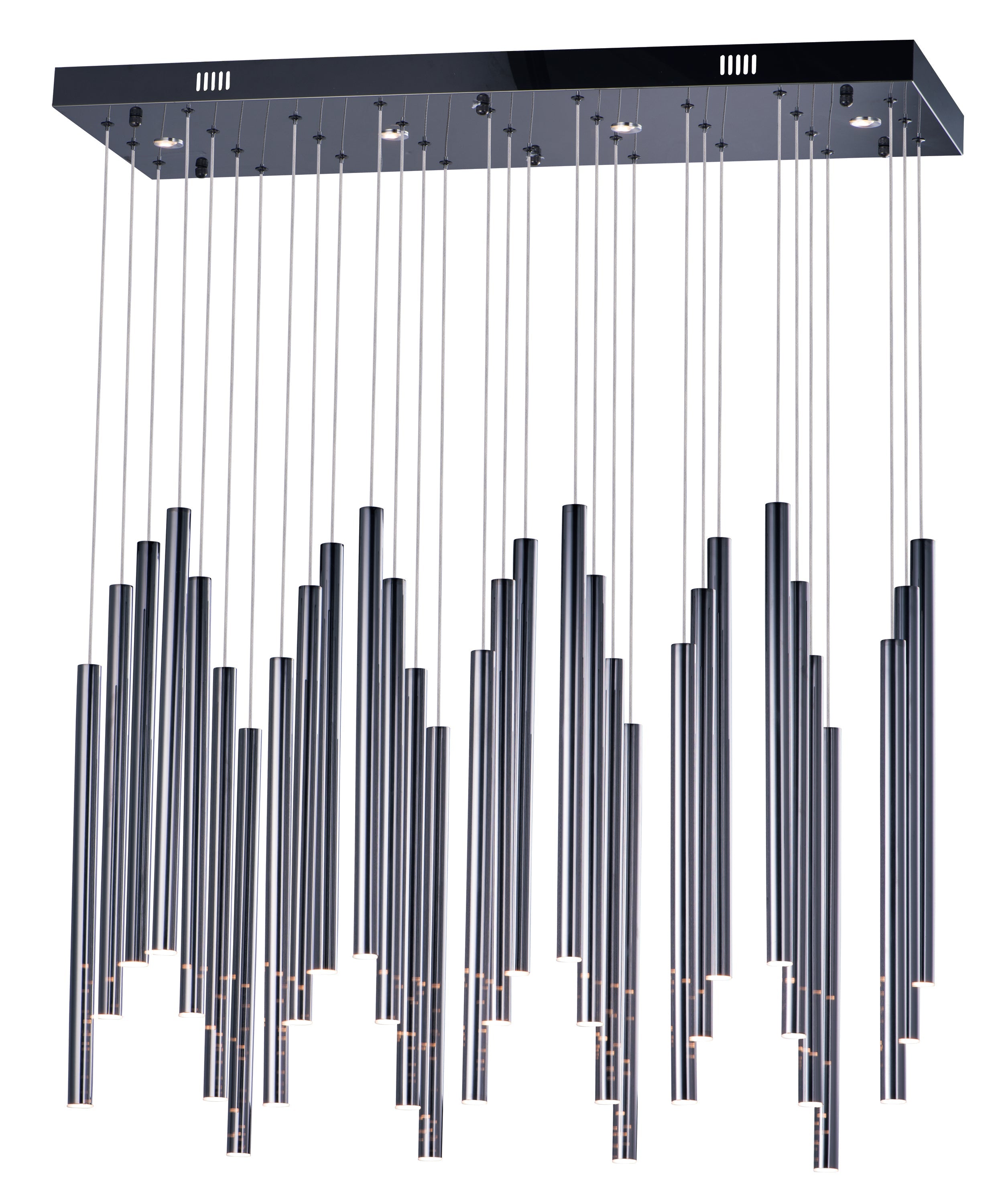 Flute LED 35-Light Pendant E10010-BC Suspension Chandelier