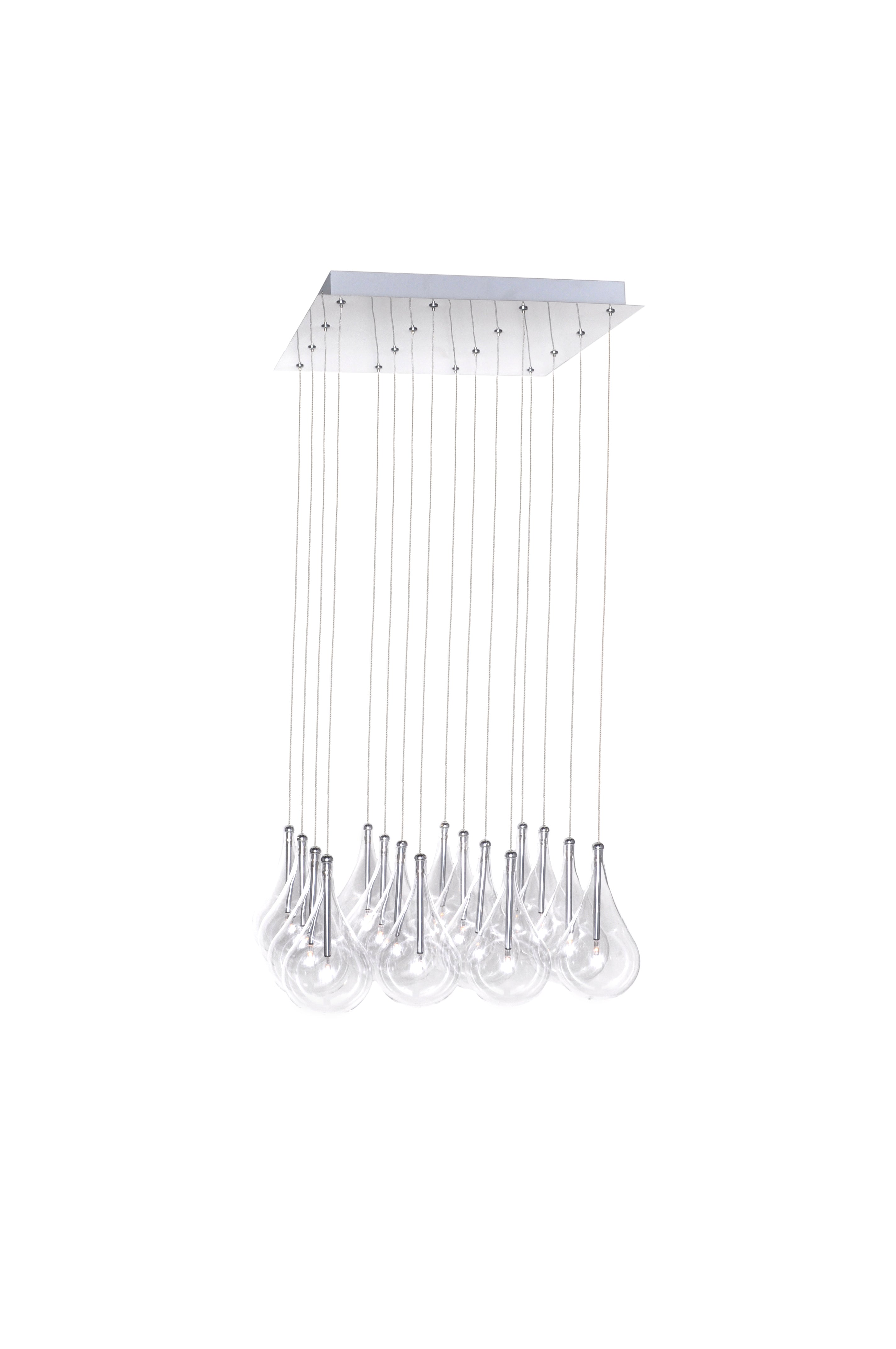 Larmes 16-Light Pendant E20117-18 Single-Tier Chandelier