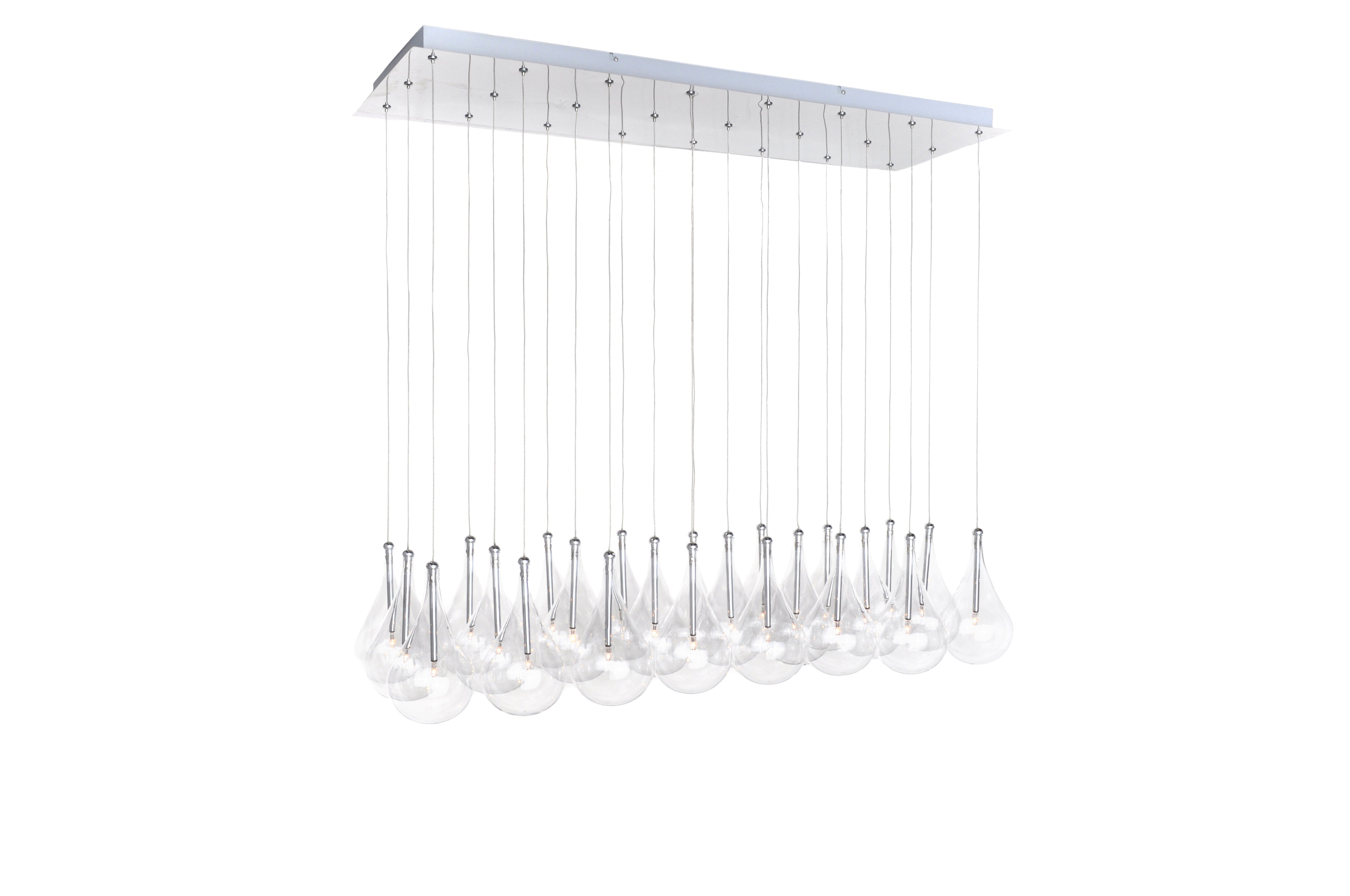 Larmes 24-Light Pendant E20118-18 Single-Tier Chandelier
