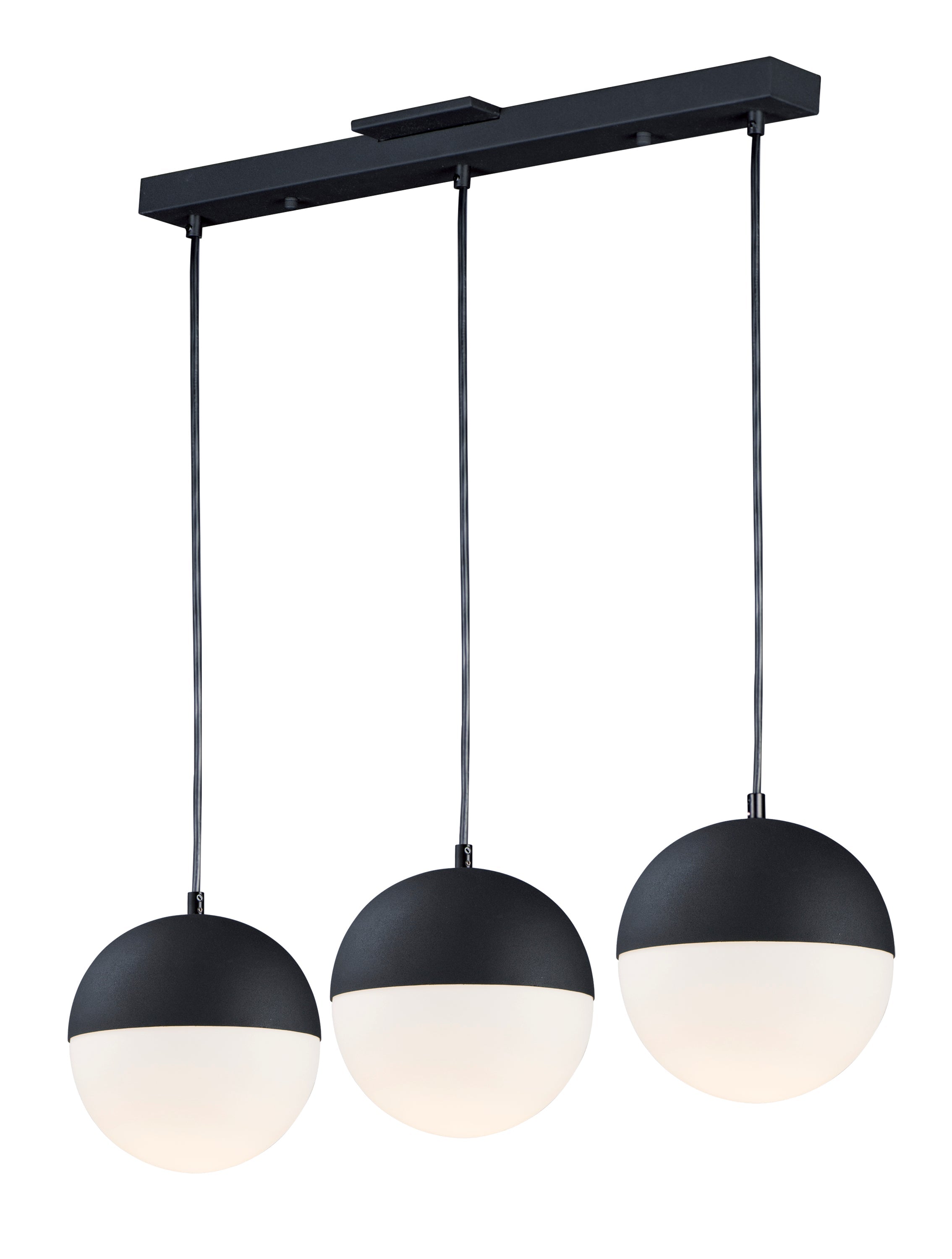 Half Moon LED 3-Light Pendant E20363-92BK Single Pendant