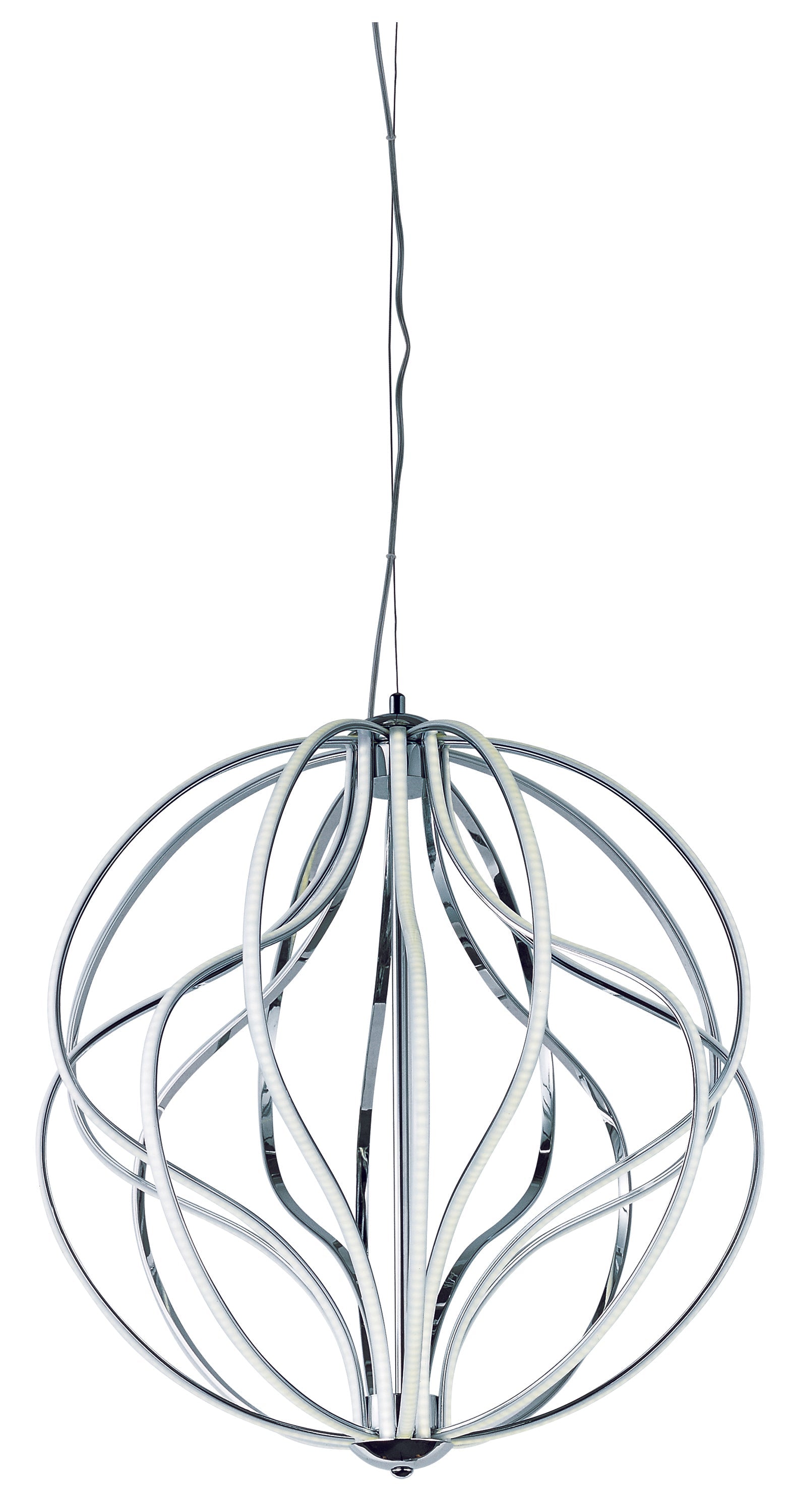 Aura LED 16-Light Pendant E21176-PC Single-Tier Chandelier