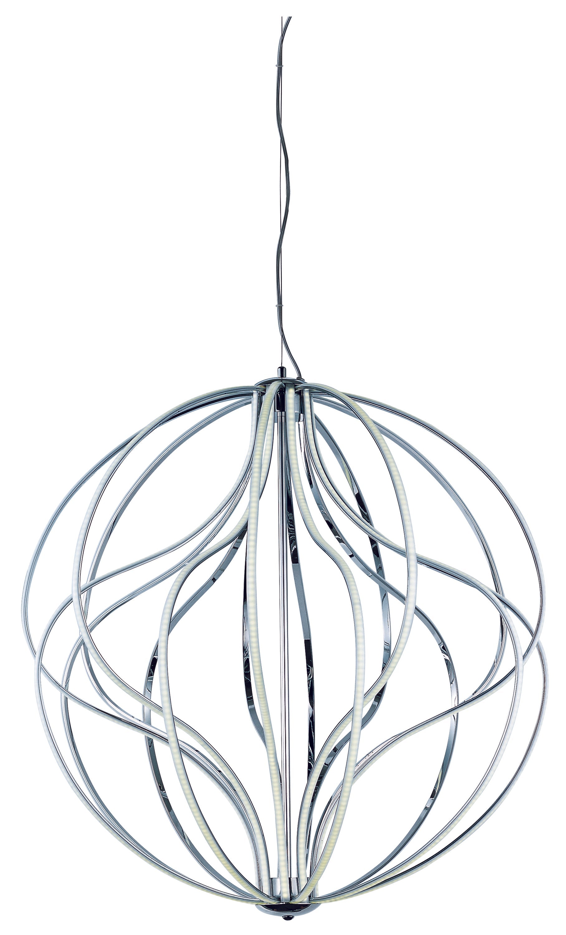 Aura LED 18-Light Pendant E21178-PC Single-Tier Chandelier
