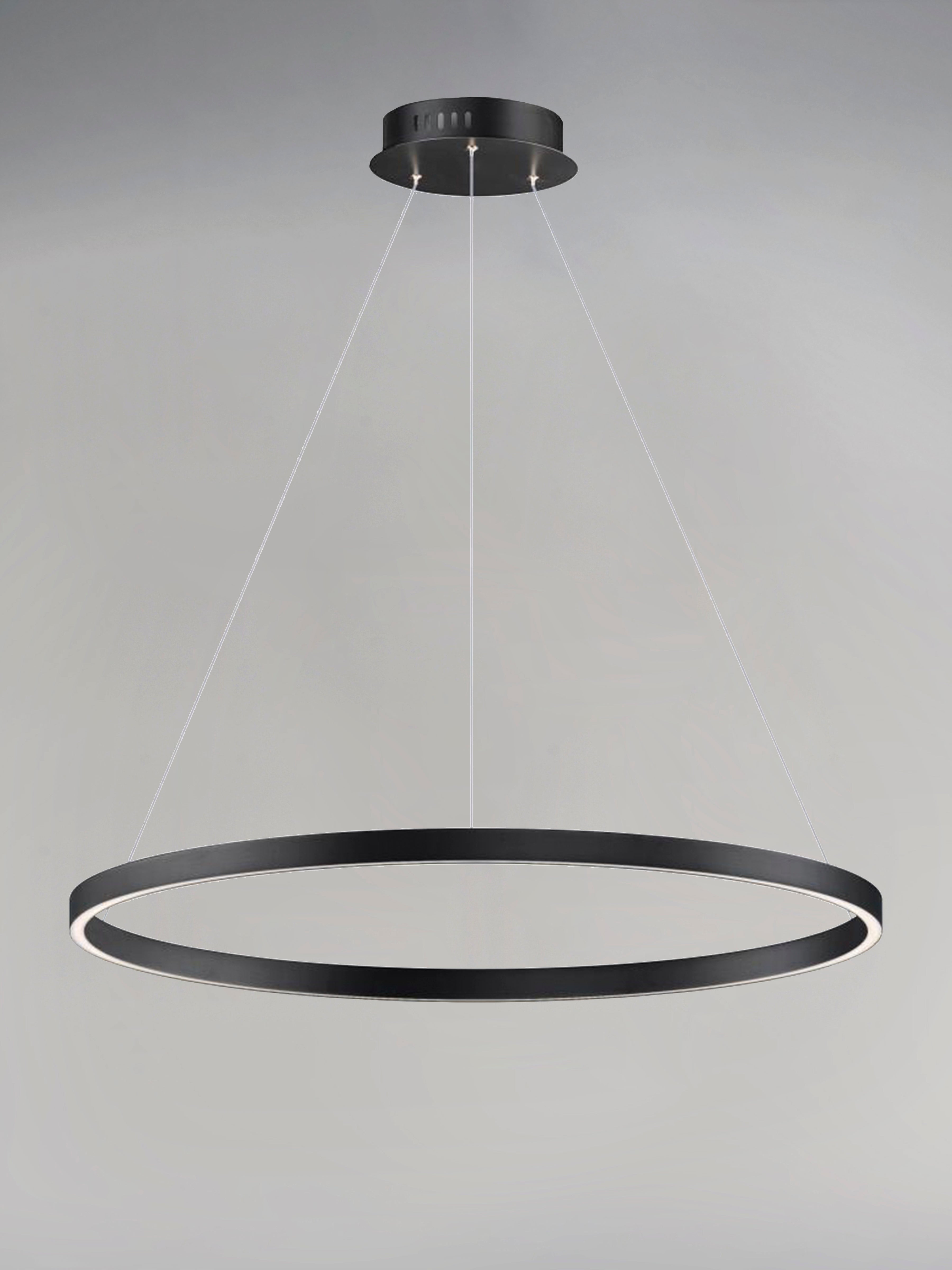 24" Hover LED Pendant, 2,000 Lumens, 27W, 120V, 2700-6000K CCT, Black or Gold Finish
