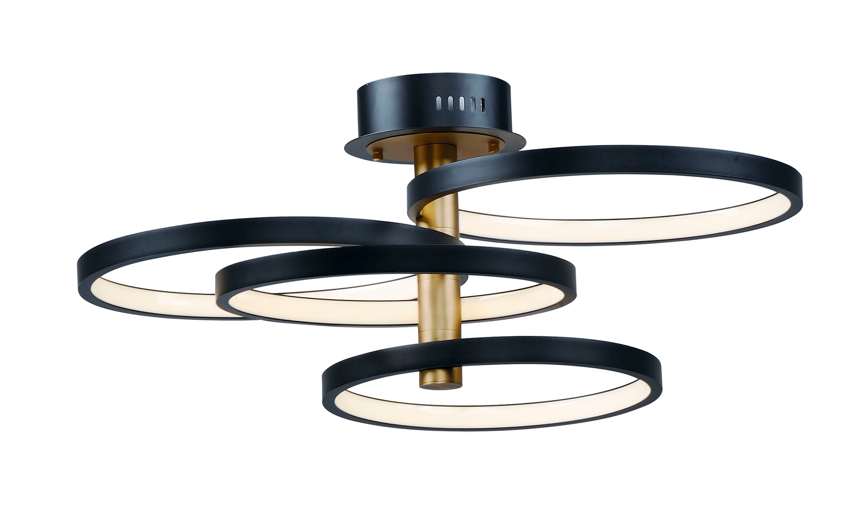 Hoopla LED Pendant E24324-BKGLD Suspension Pendant