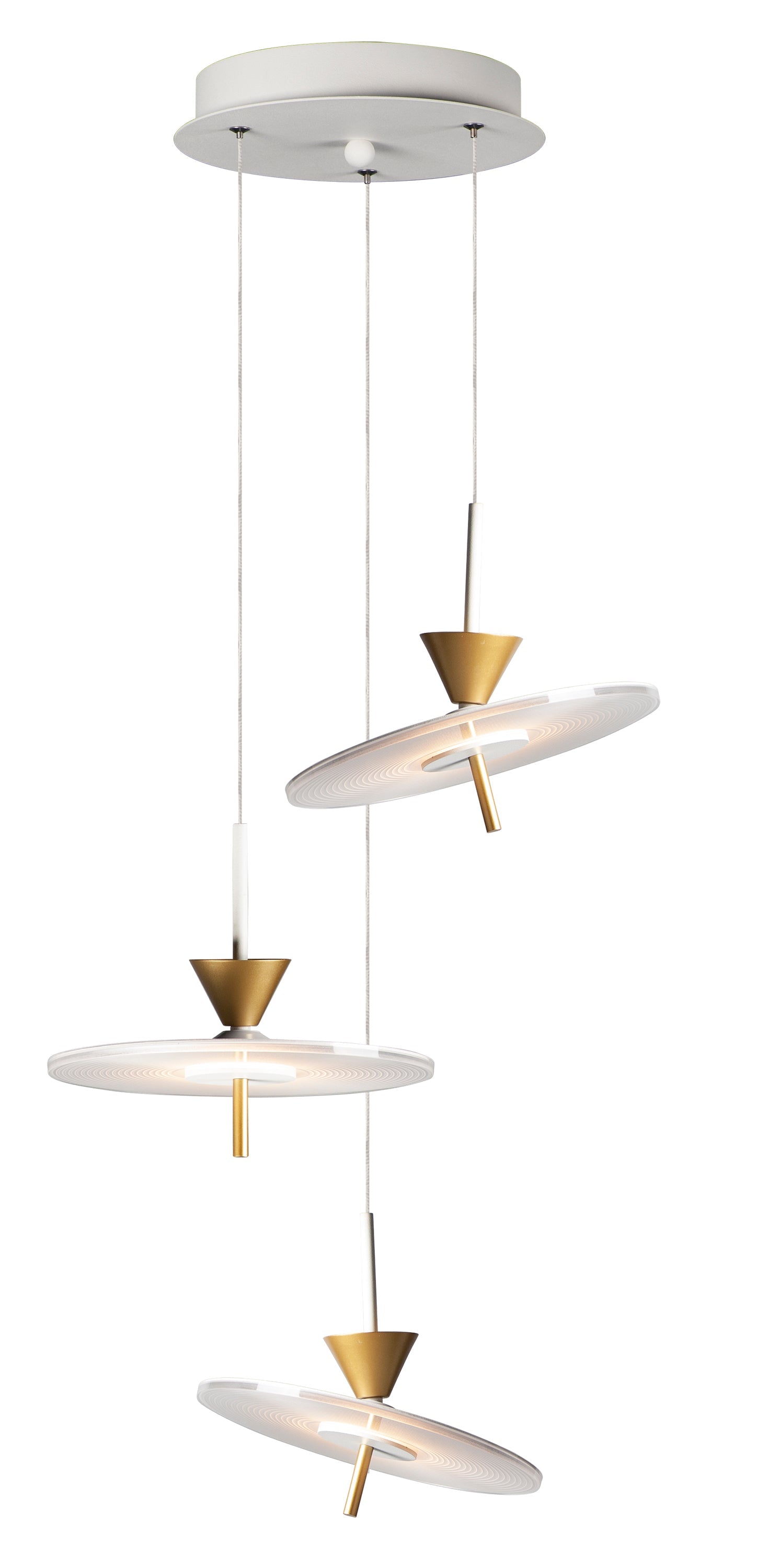 Circuit LED 3-Light Pendant E24743-130MW Single Pendant