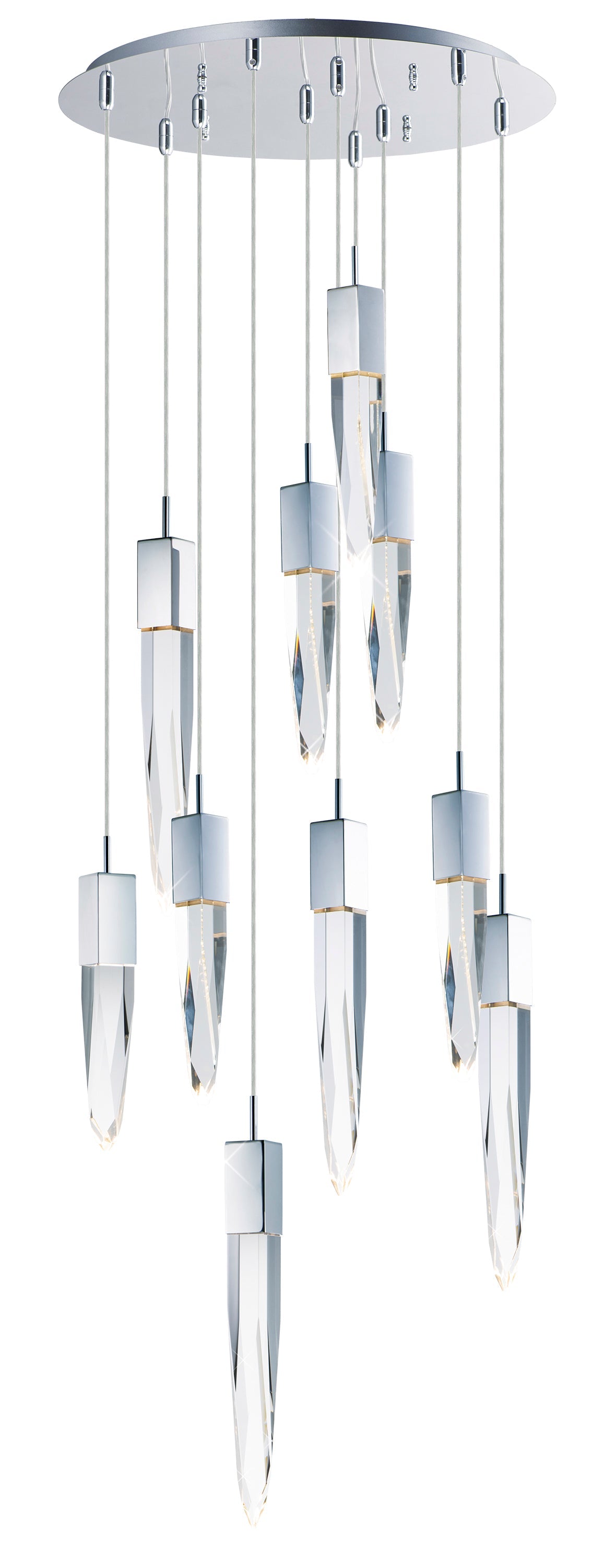 Quartz LED 10-Light Pendant E31247-20PC Chandelier