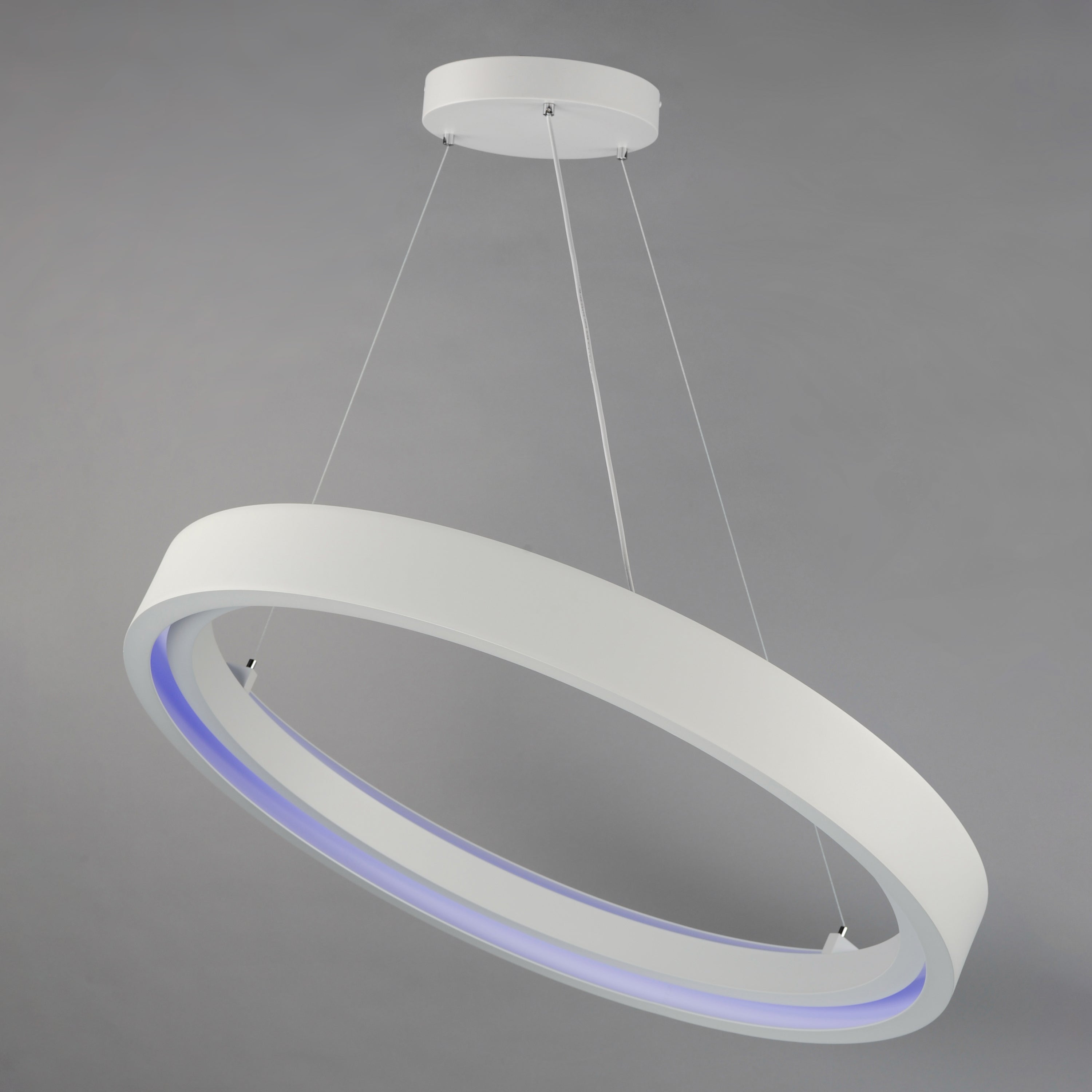 iCorona WiZ 36" LED Pendant RGBTWK Smart Light, 4800 Lumens, 60W, 120-277V, Matte White Finish