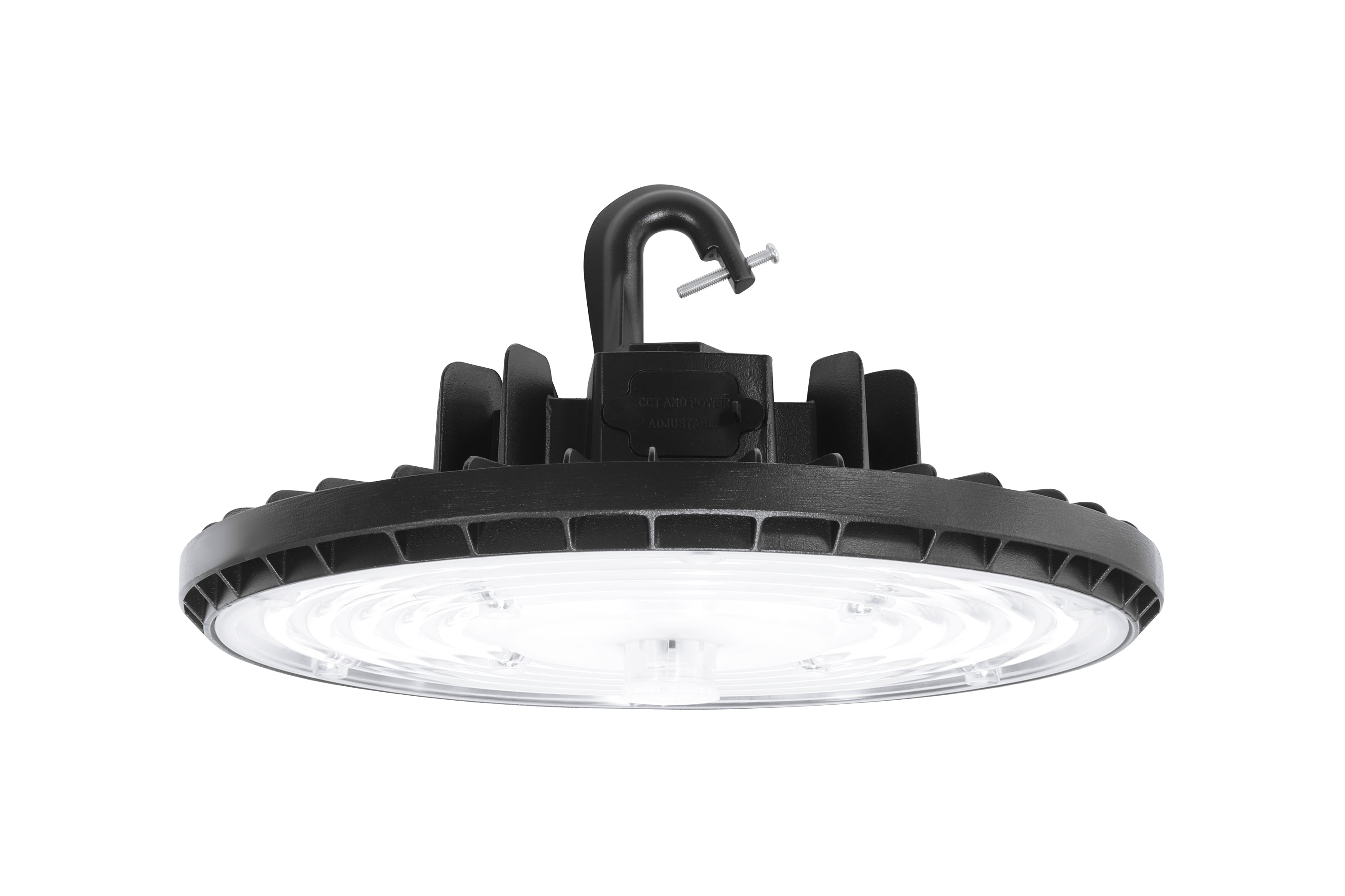 LED UFO High Bay Light - 150W - 22,000 Lumens - CCT Selectable - 120-277V - IP65 - Black - UL & DLC 5.1