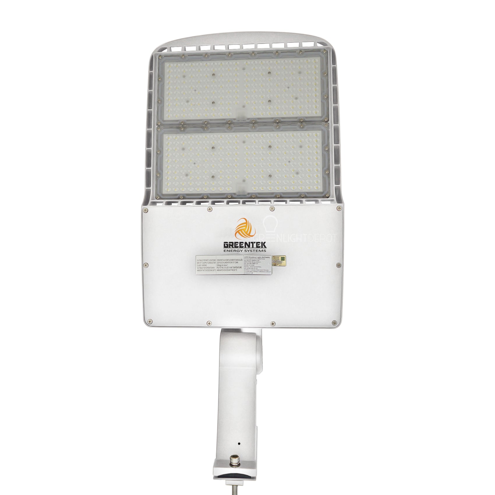 LED Street Light - 300W - 42,000 Lumens - Shorting Cap - Direct Mount - AL2 Series (White) - UL+DLC