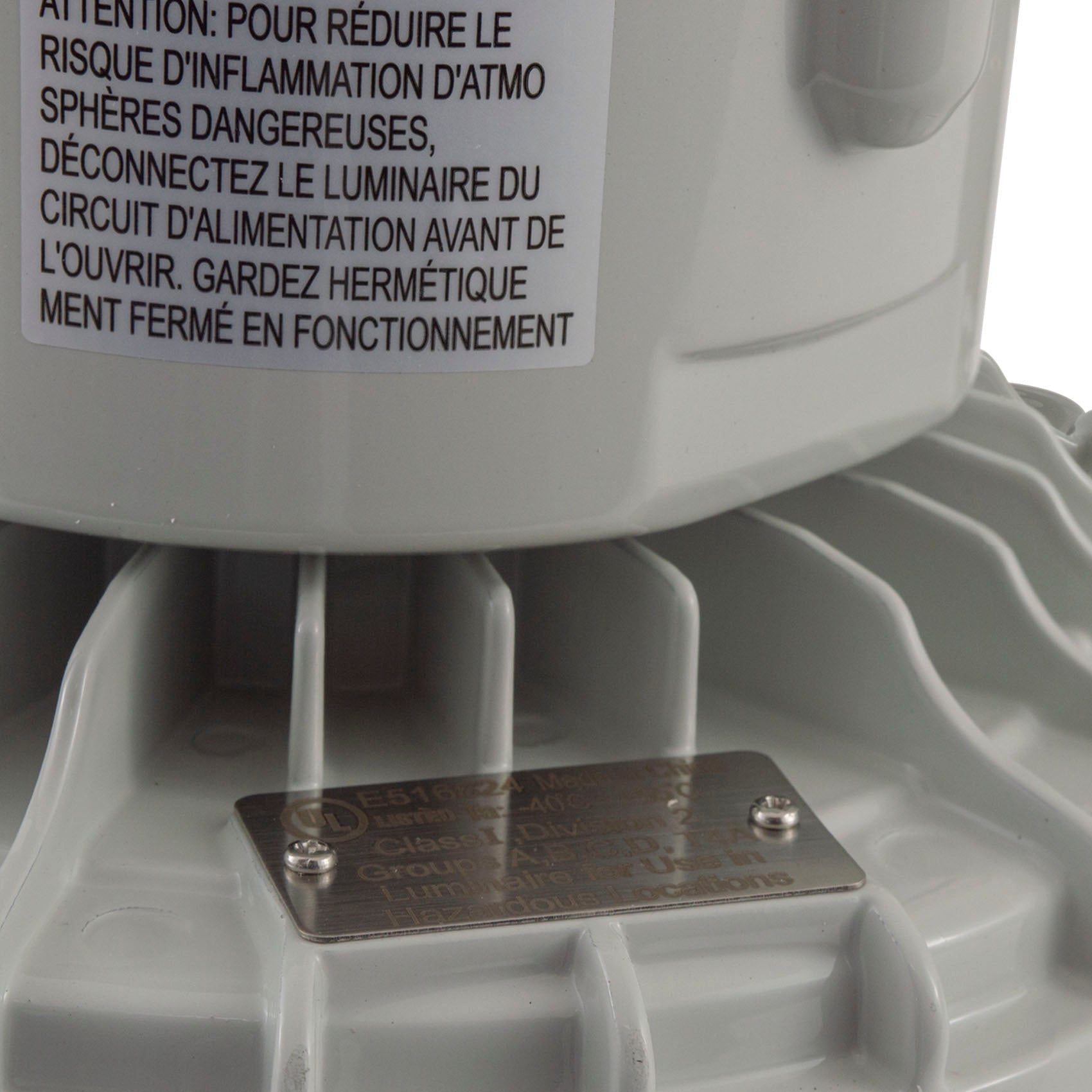 60W LED Explosion Proof Light for Class I Division 2 Hazardous Locations - 7400 Lumens - 175W HID Equivalent