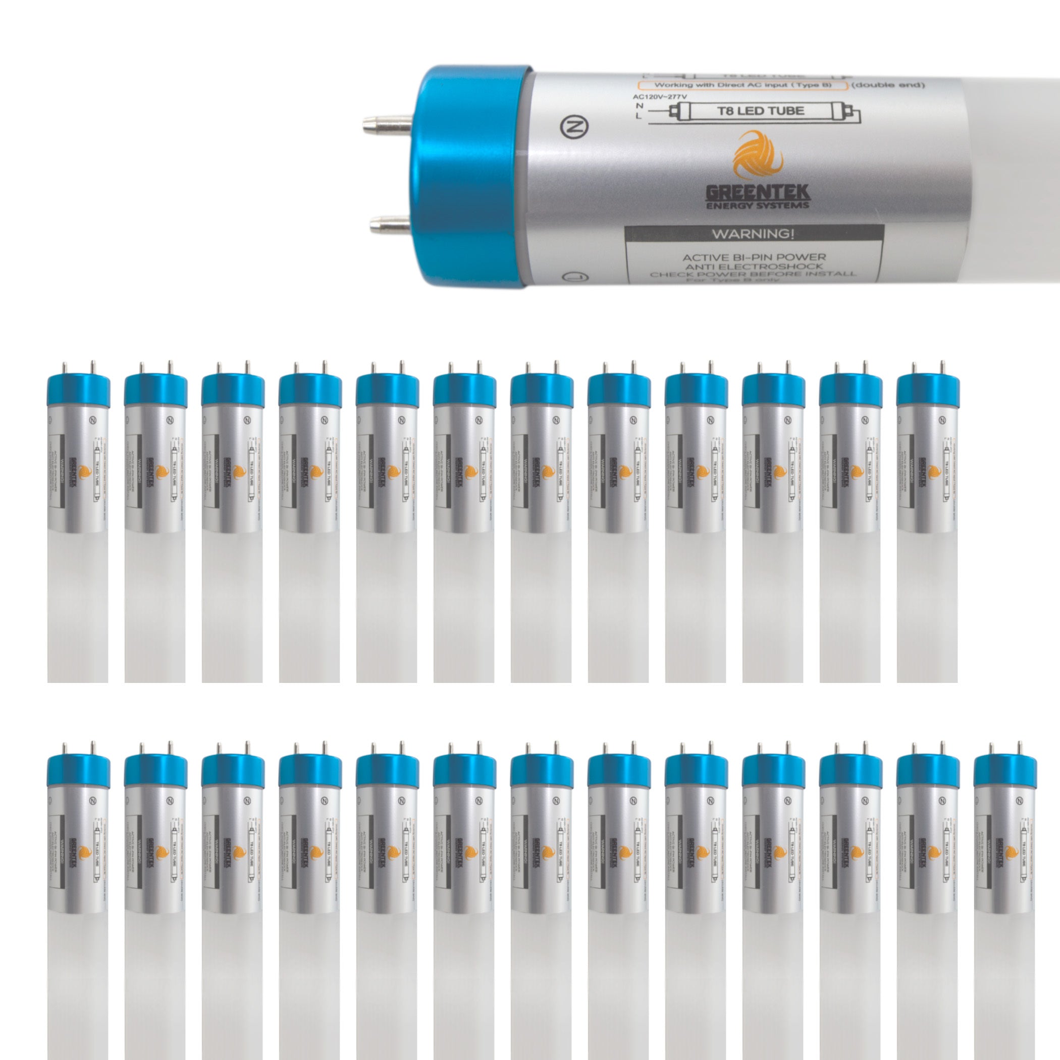 4ft LED Tubes Tybe B Ballast Bypass 18 Watts