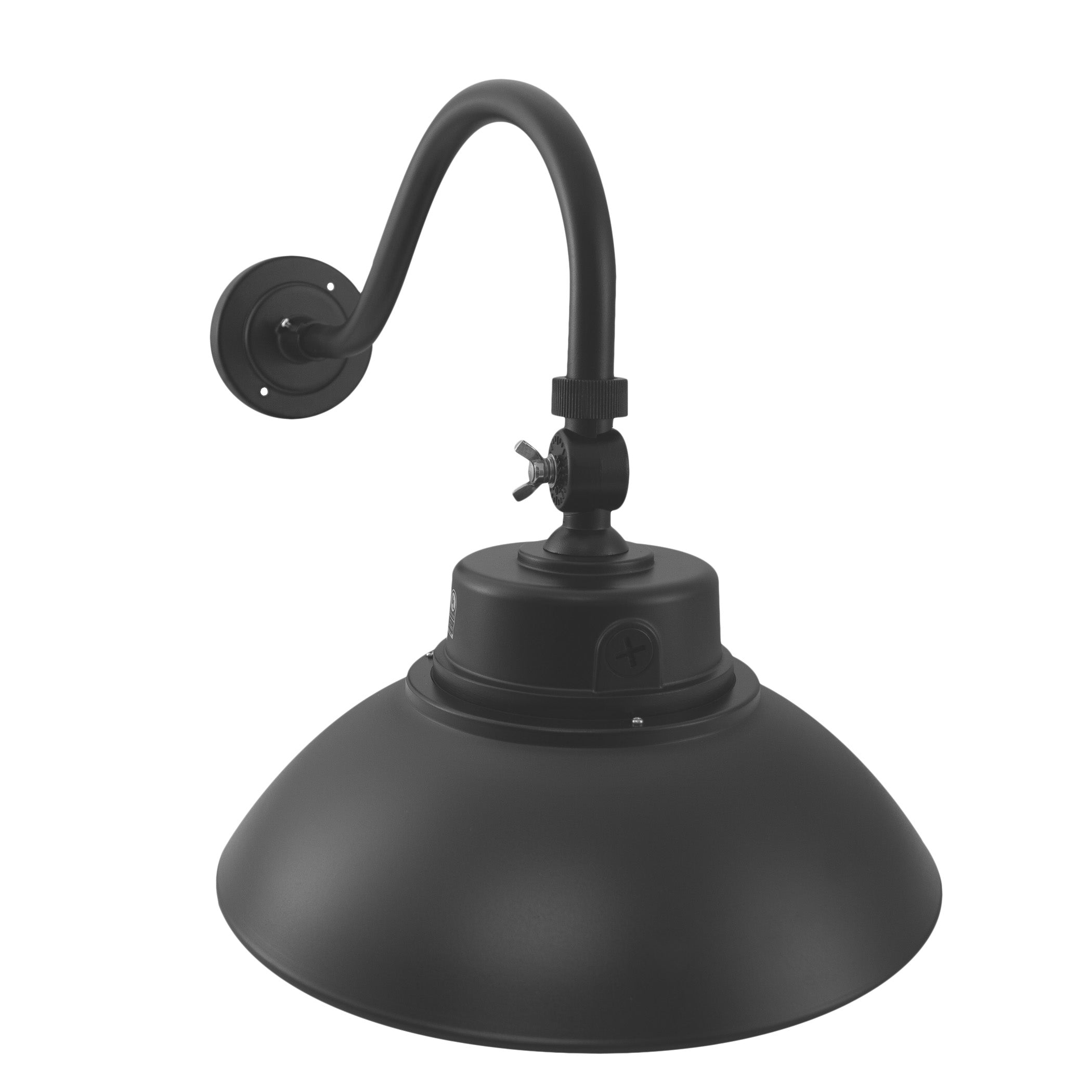 LED Gooseneck Barn Light - 35W - Swivel Head - Black