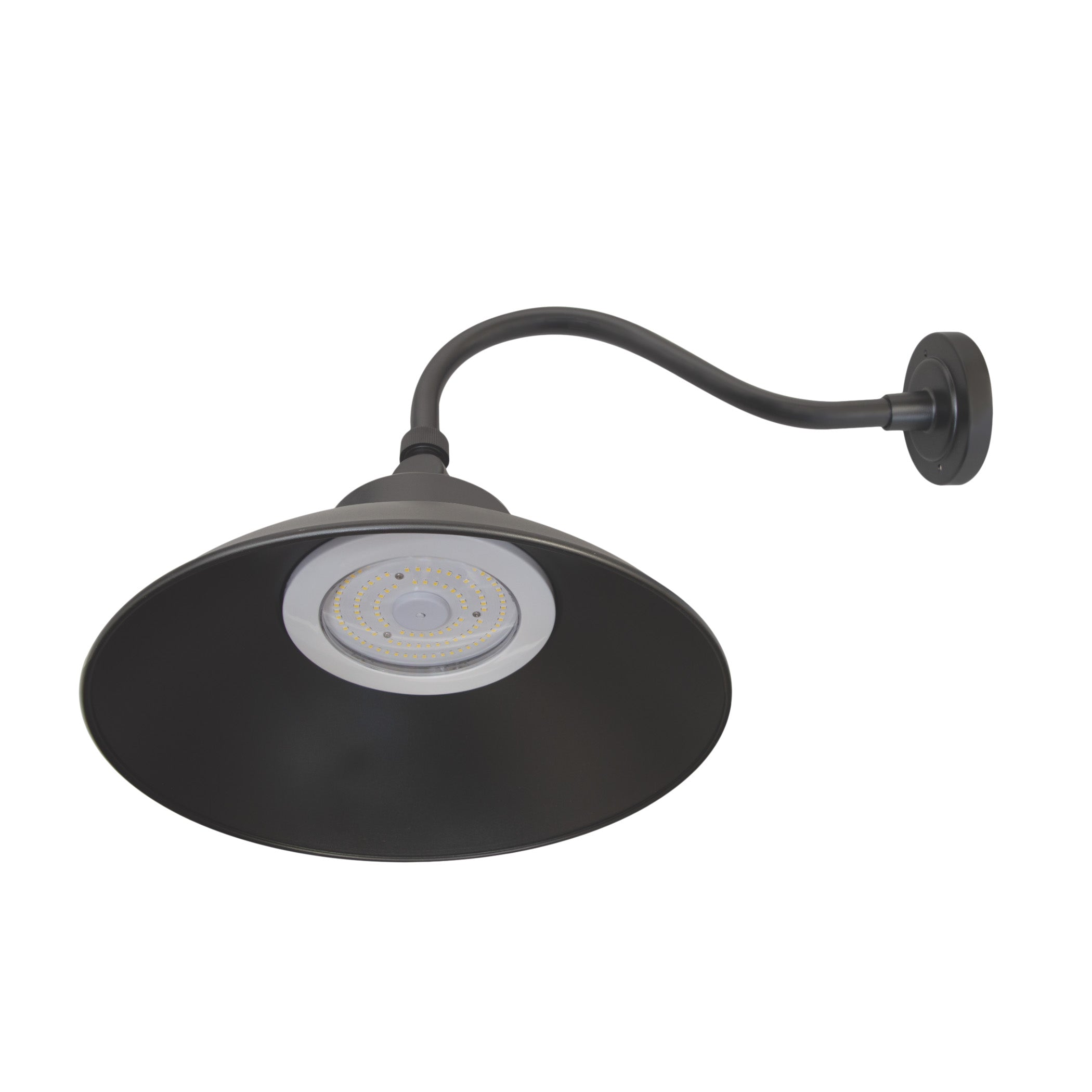LED Gooseneck Barn Light - 35W - Swivel Head - Black