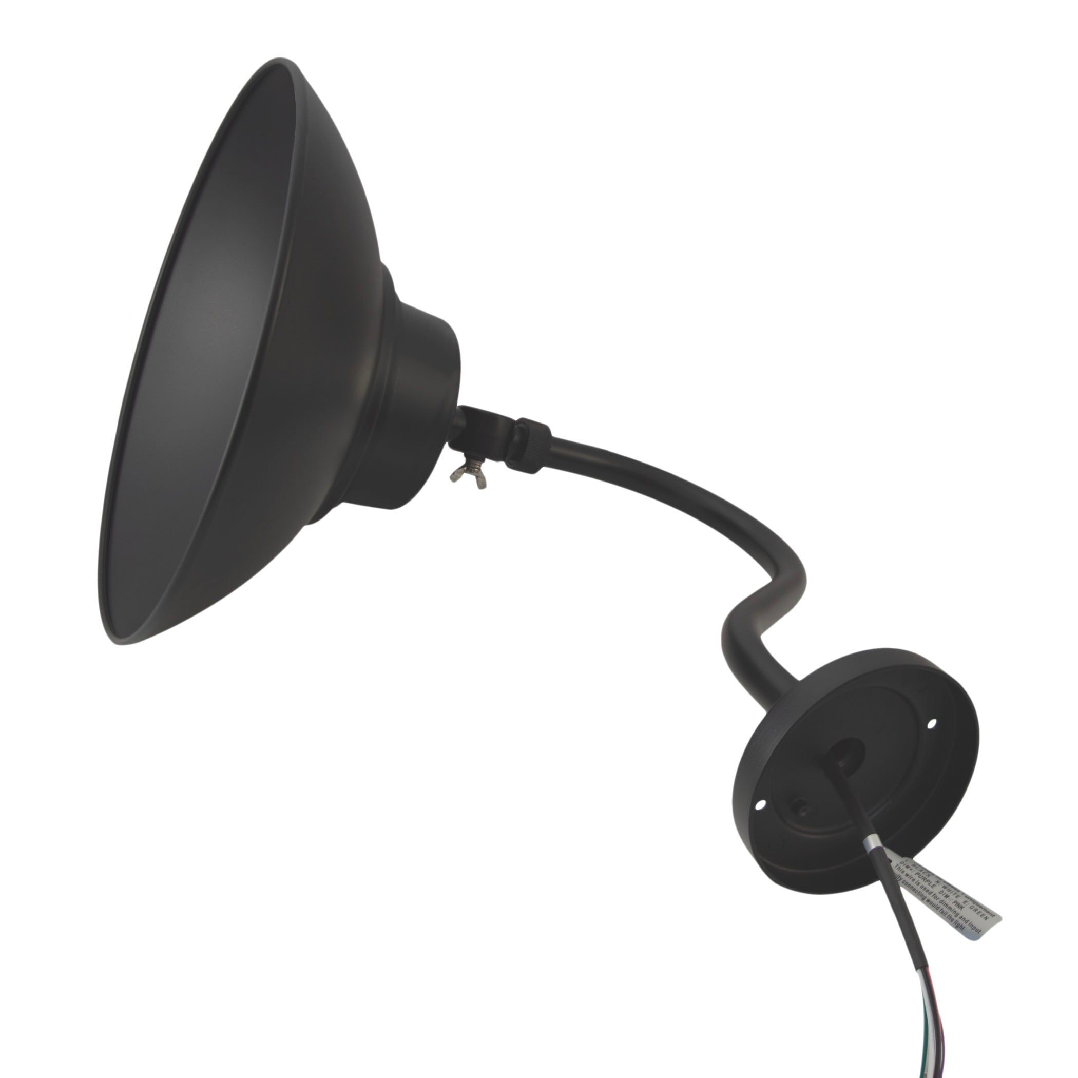 LED Gooseneck Barn Light - 35W - Swivel Head - Black