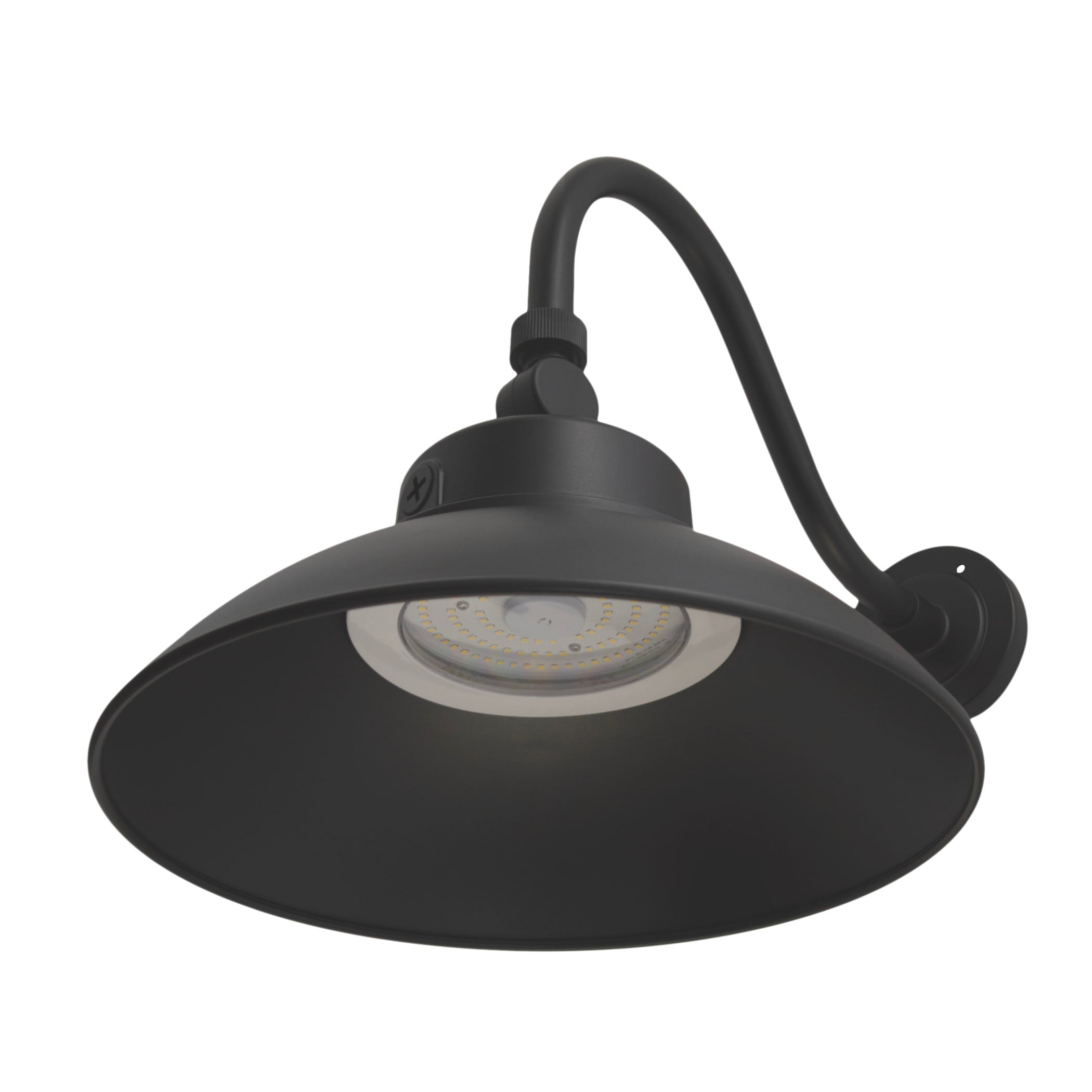 LED Gooseneck Barn Light - 35W - Swivel Head - Black