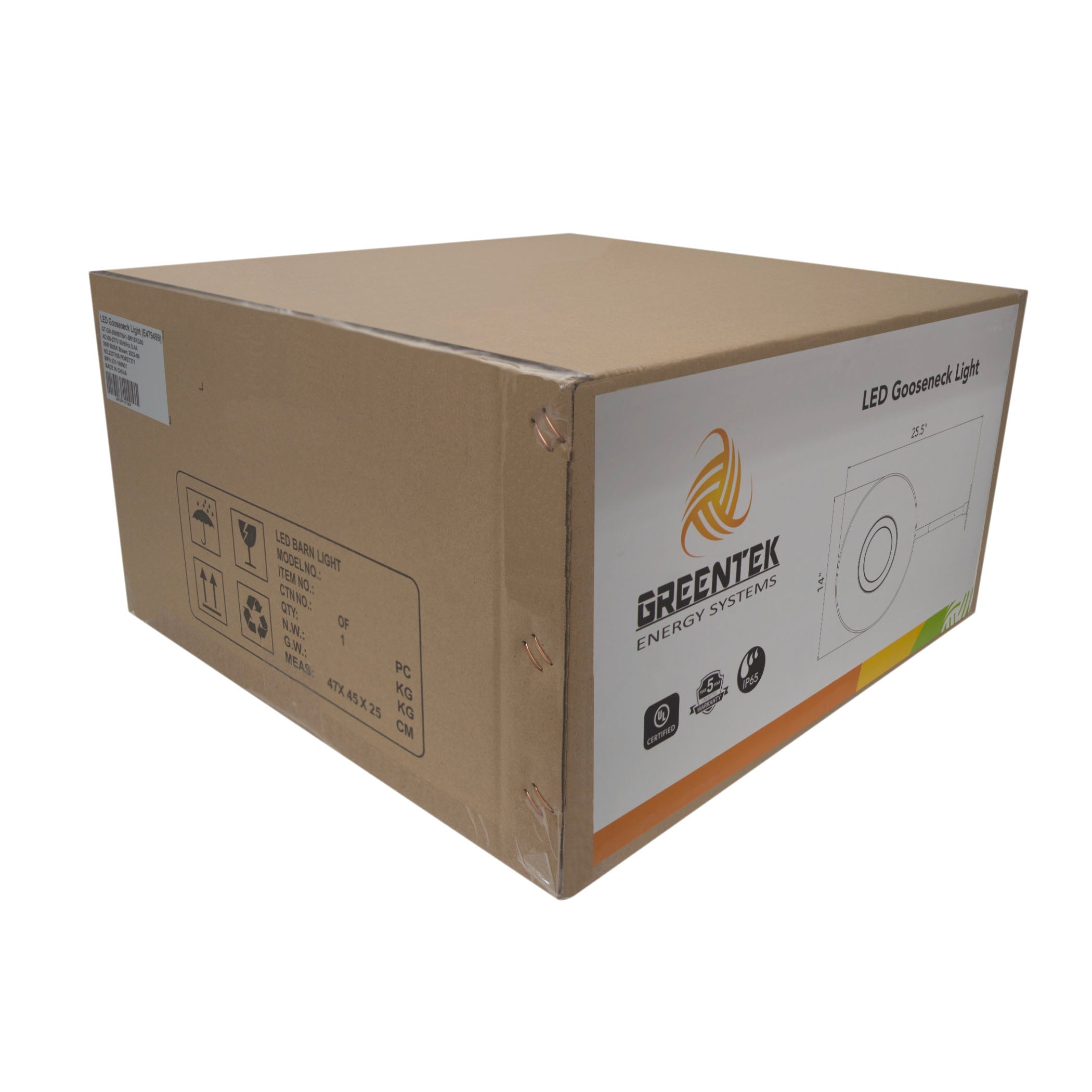 LED Gooseneck Barn Light - 35W - Swivel Head - Black