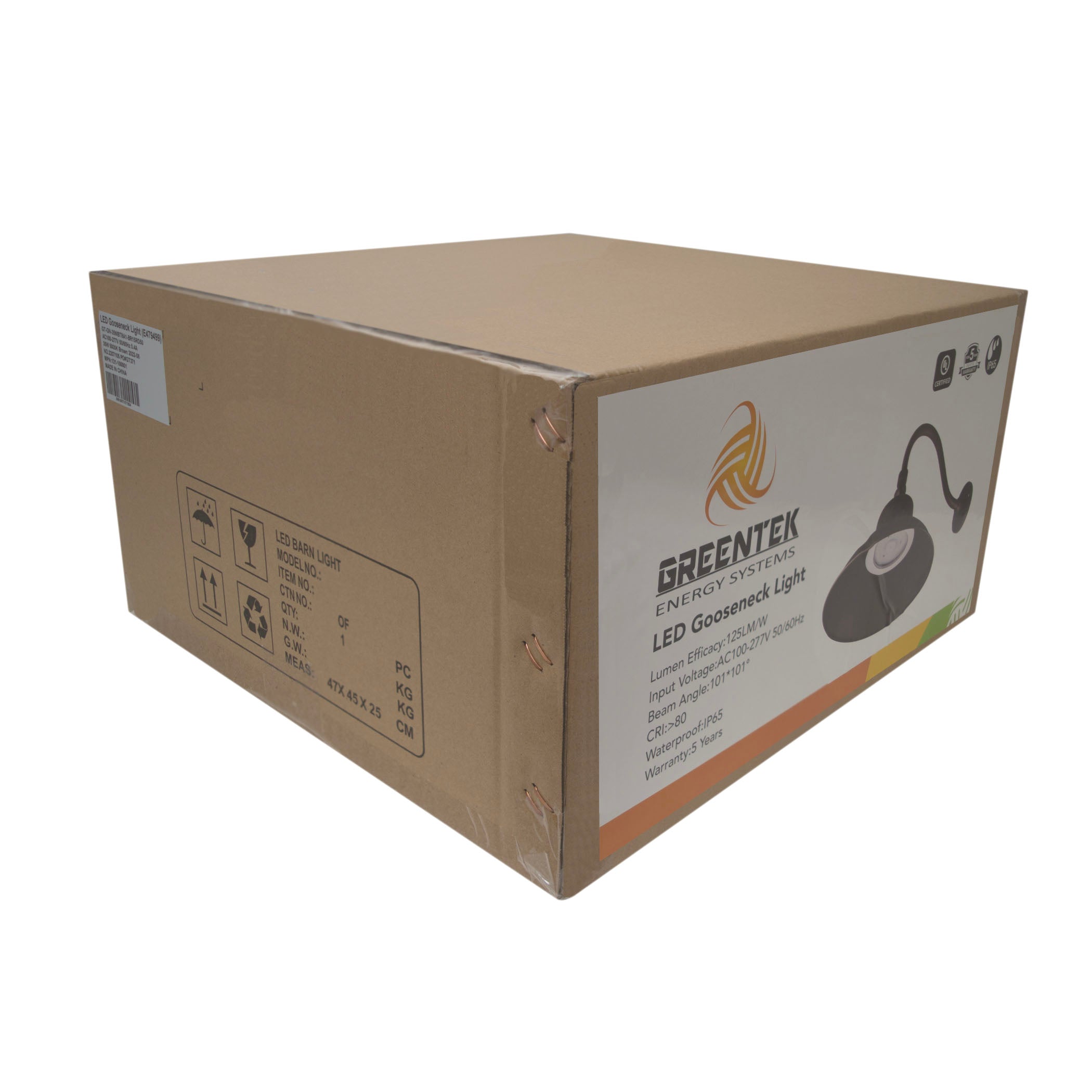 LED Gooseneck Barn Light - 35W - Swivel Head - Black