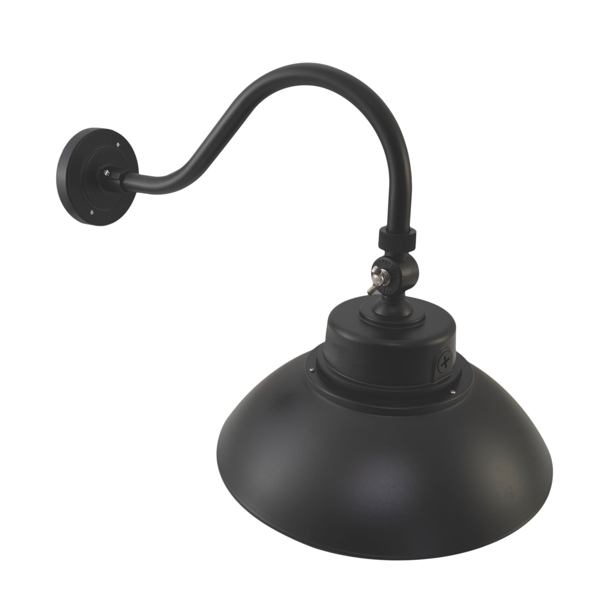 LED Gooseneck Barn Light - 35W - Swivel Head - Black