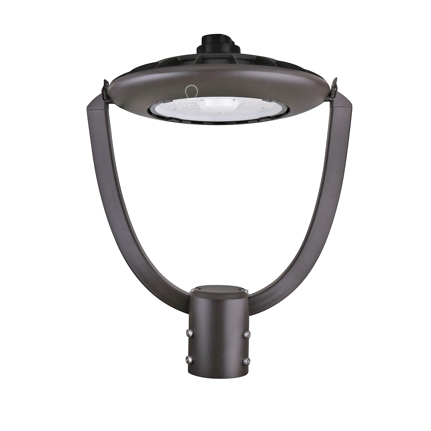 LED Post Top Light - Selectable Color Temperature - 55W - Bronze - Shorting Cap
