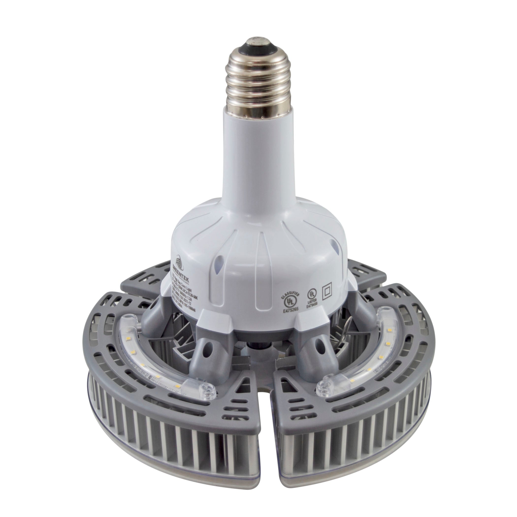 LED High Bay Corn Light - 120W - 16100LM - E39 - 5 Year Warranty - (UL+DLC)