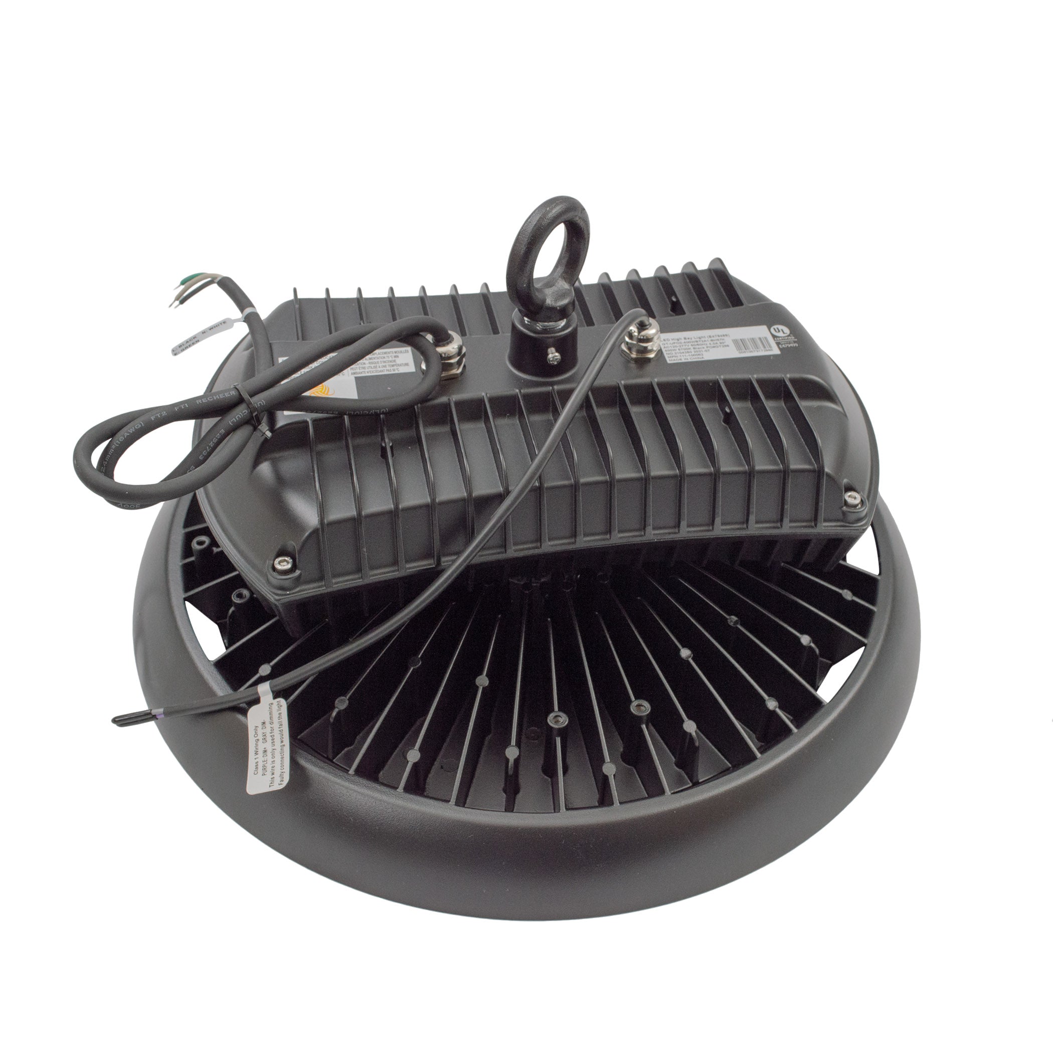 400W LED High Bay Light - 57,200 Lumens - UFO2 - Hook Mount - 6kV Surge Protection - IP65 - UL & DLC
