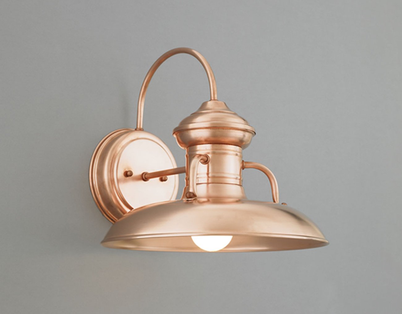 Hi-Lite Domed Milkman Shade Sconce - 12"-16" (Available in multiple color finishes)