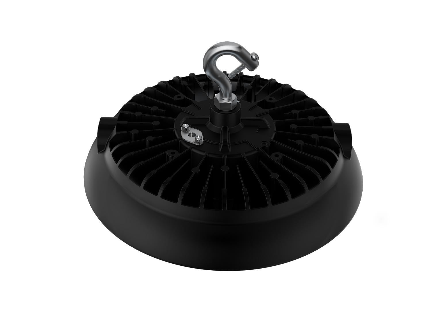 150W LED UFO High Bay Light – 22,500 Lumens, 4000K, Black Finish, UL & DLC 5.1 Certified