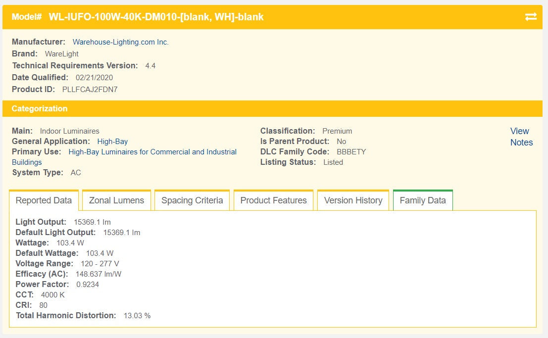 Aries 100W LED UFO High Bay Light – 15,000 Lumens, 4000K, White Finish – Energy-Efficient Industrial Lighting